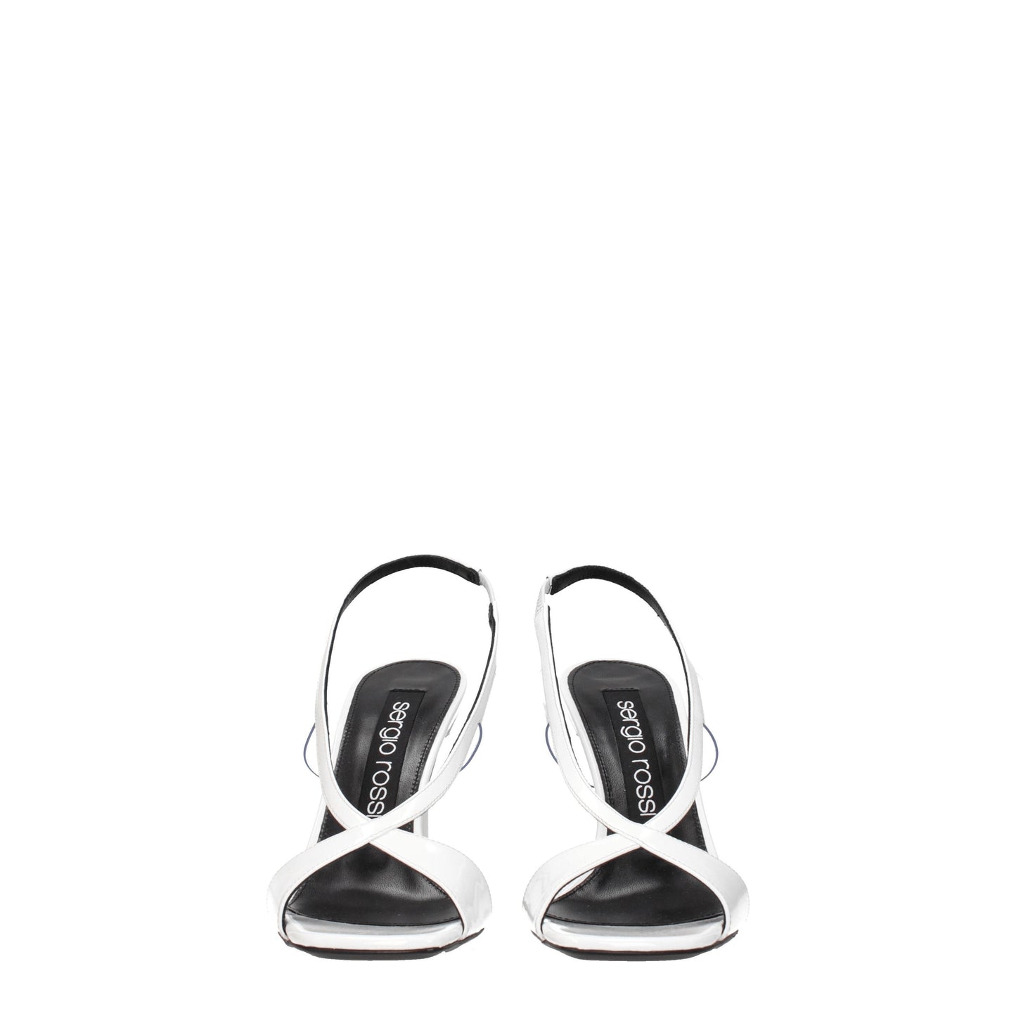 Sergio Rossi Women's Sandals in Patent Leather White/Optic White