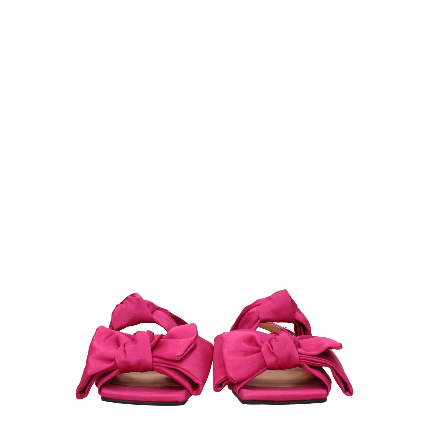 Ganni Women's Sandals in Fabric  Fuchsia