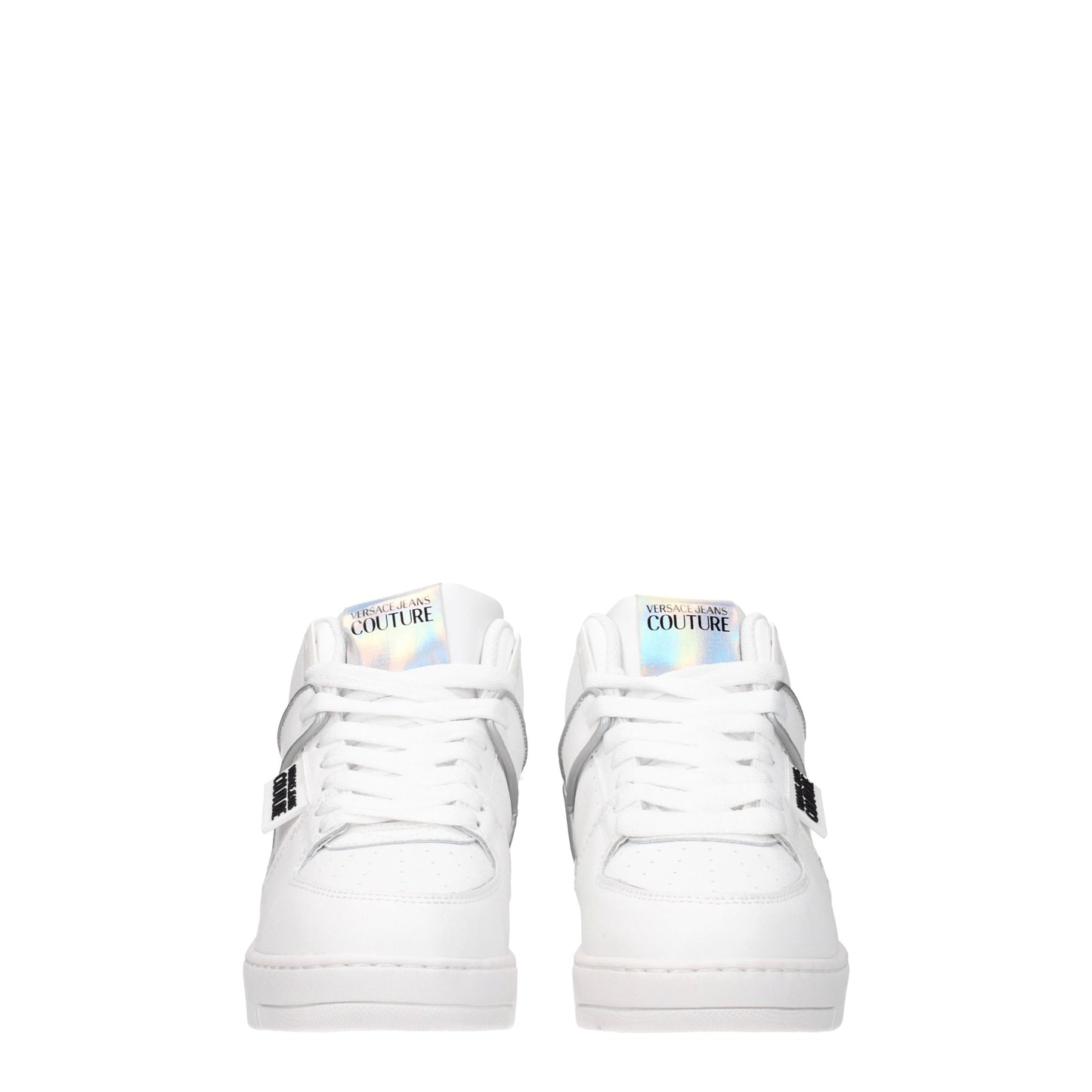 Versace Jeans Women's Sneakers in Leather White/Silver