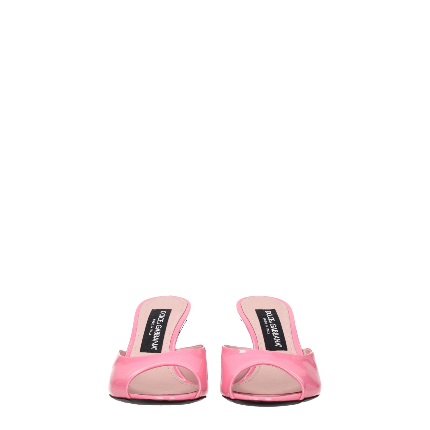 Dolce&Gabbana Women's Sandals in Patent Leather Pink