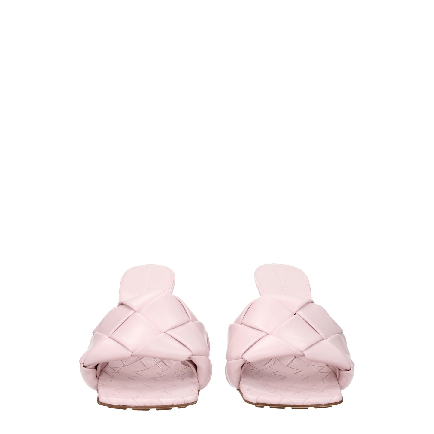 Bottega Veneta Women's Sandals in Leather Pink/Cameo