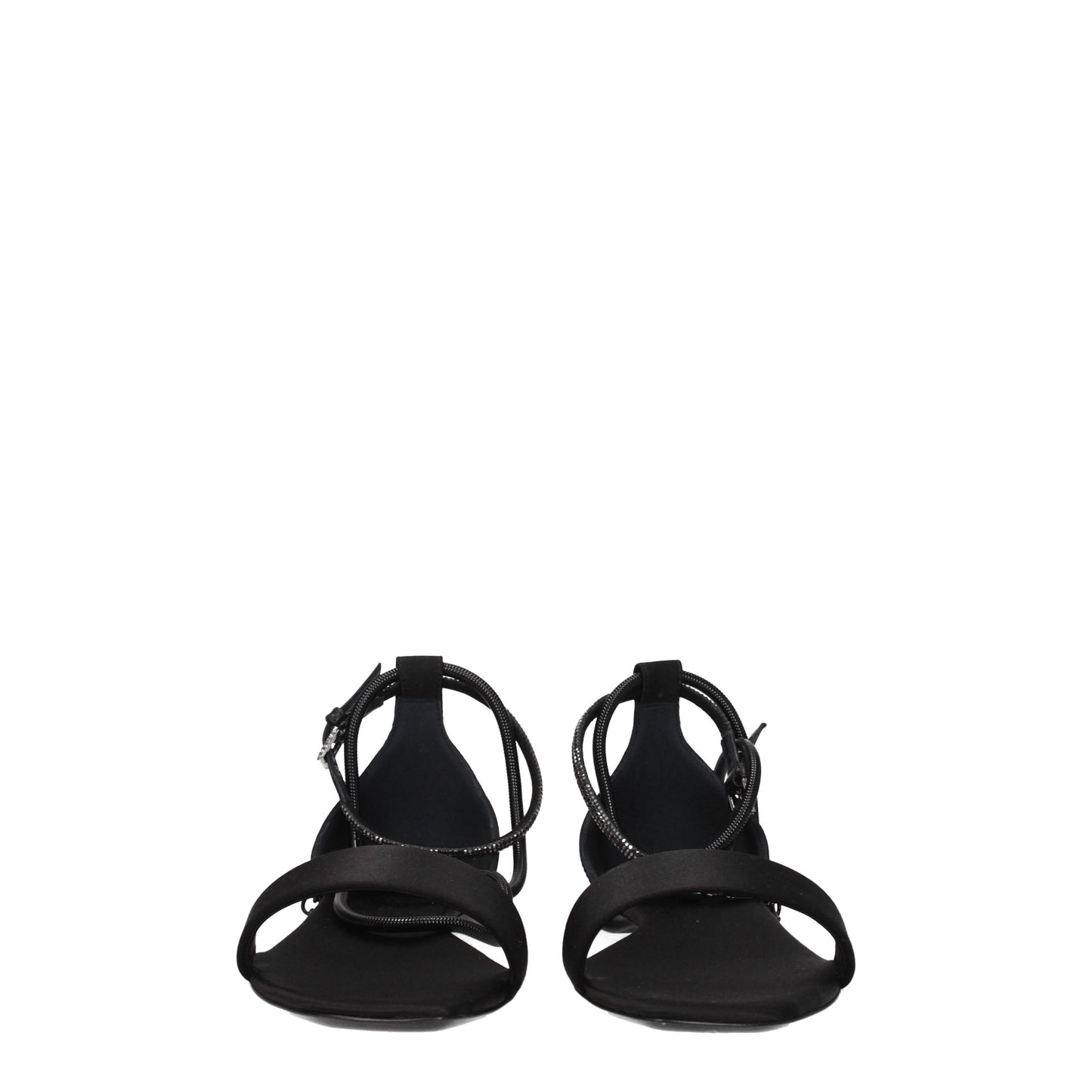 Max Mara Women's Sandals in Satin Black