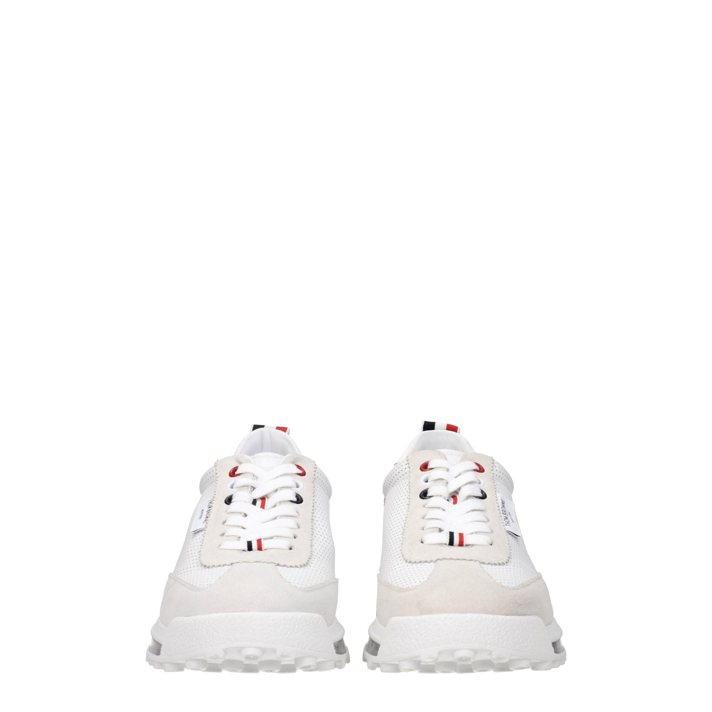 Thom Browne Women's Sneakers in Leather White/Light Grey