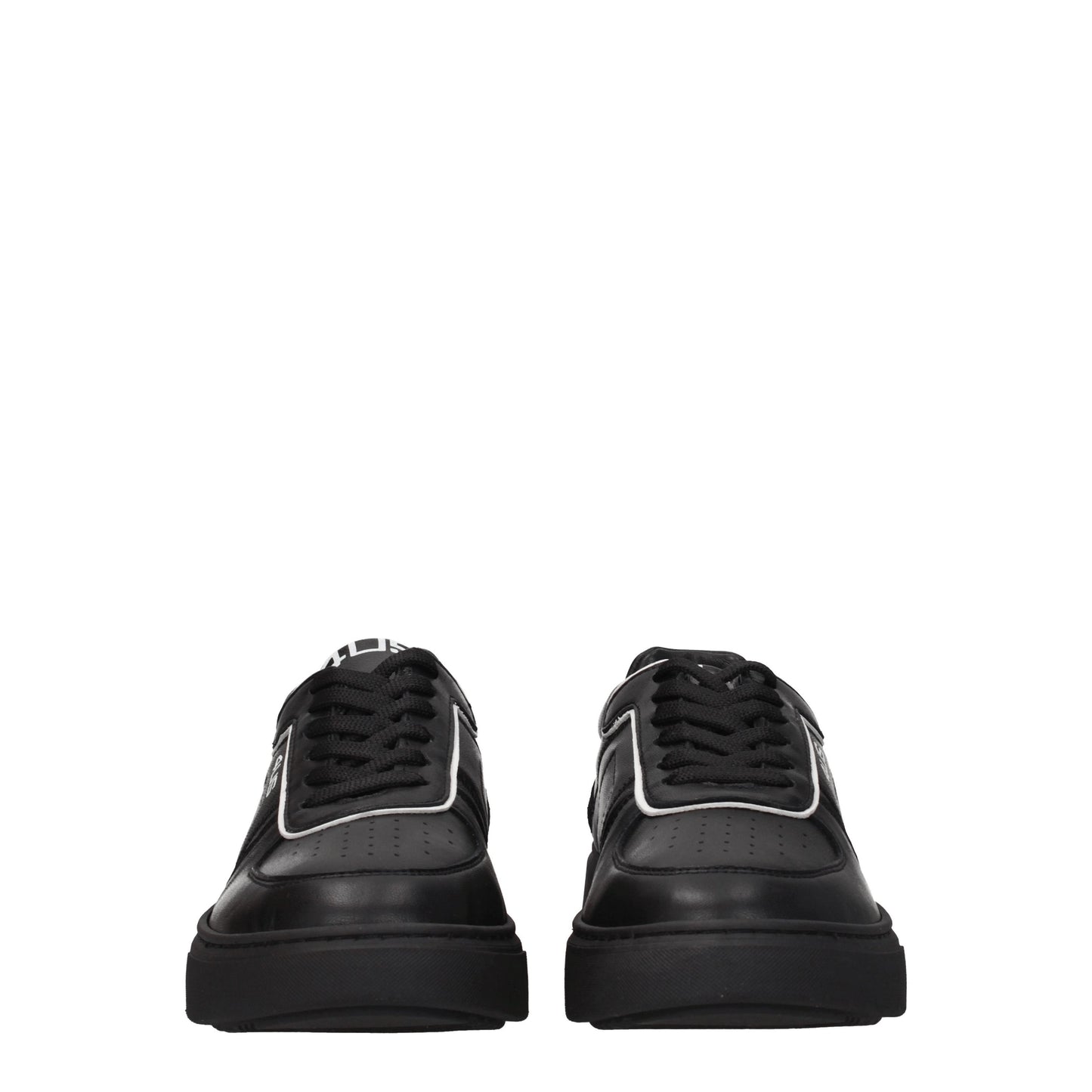 Cesare Paciotti Men's Sneakers in Leather Black/Black