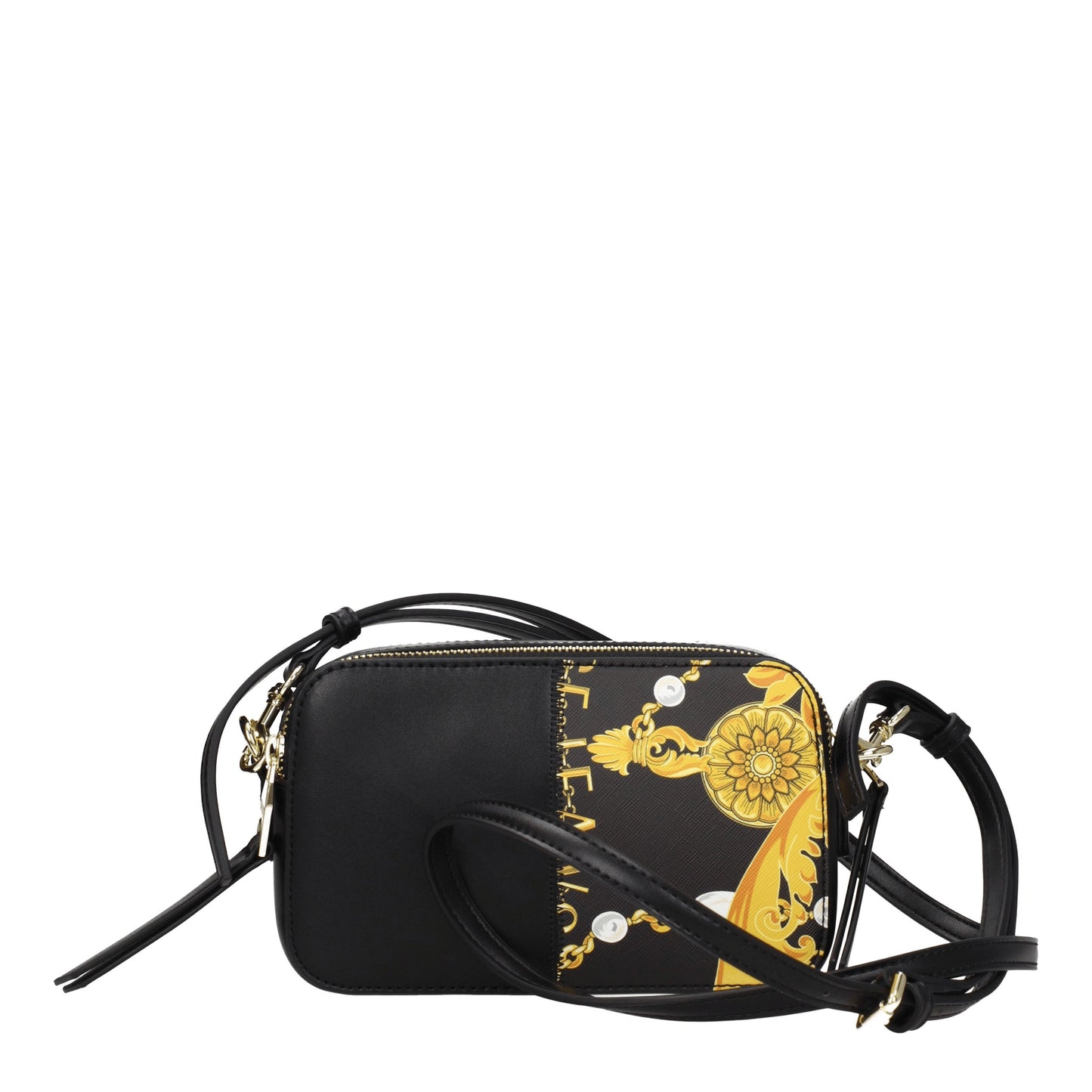 Versace Jeans Crossbody Bags Women Polyurethane Black/Gold