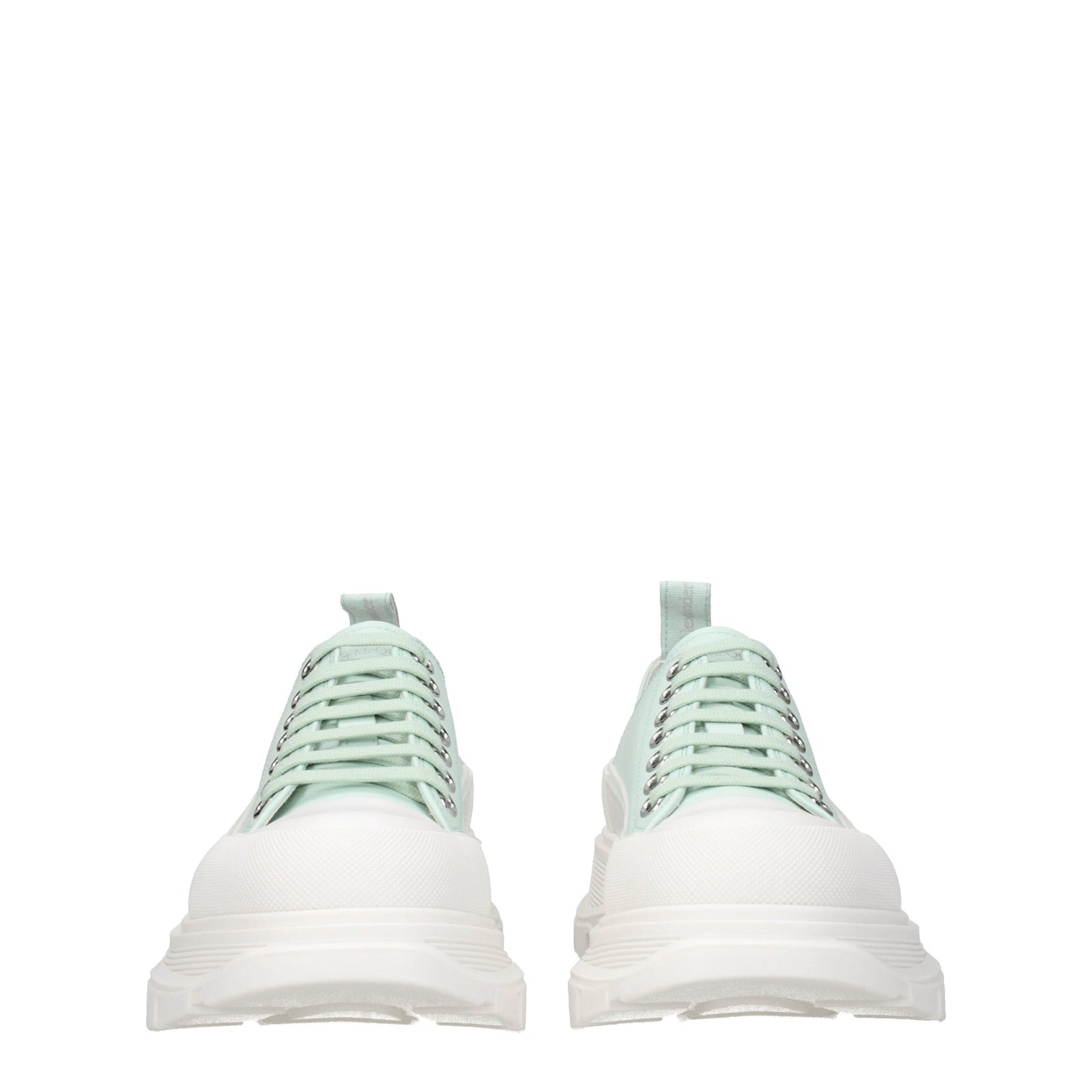 Alexander McQueen Men's Sneakers in Leather Green/Water