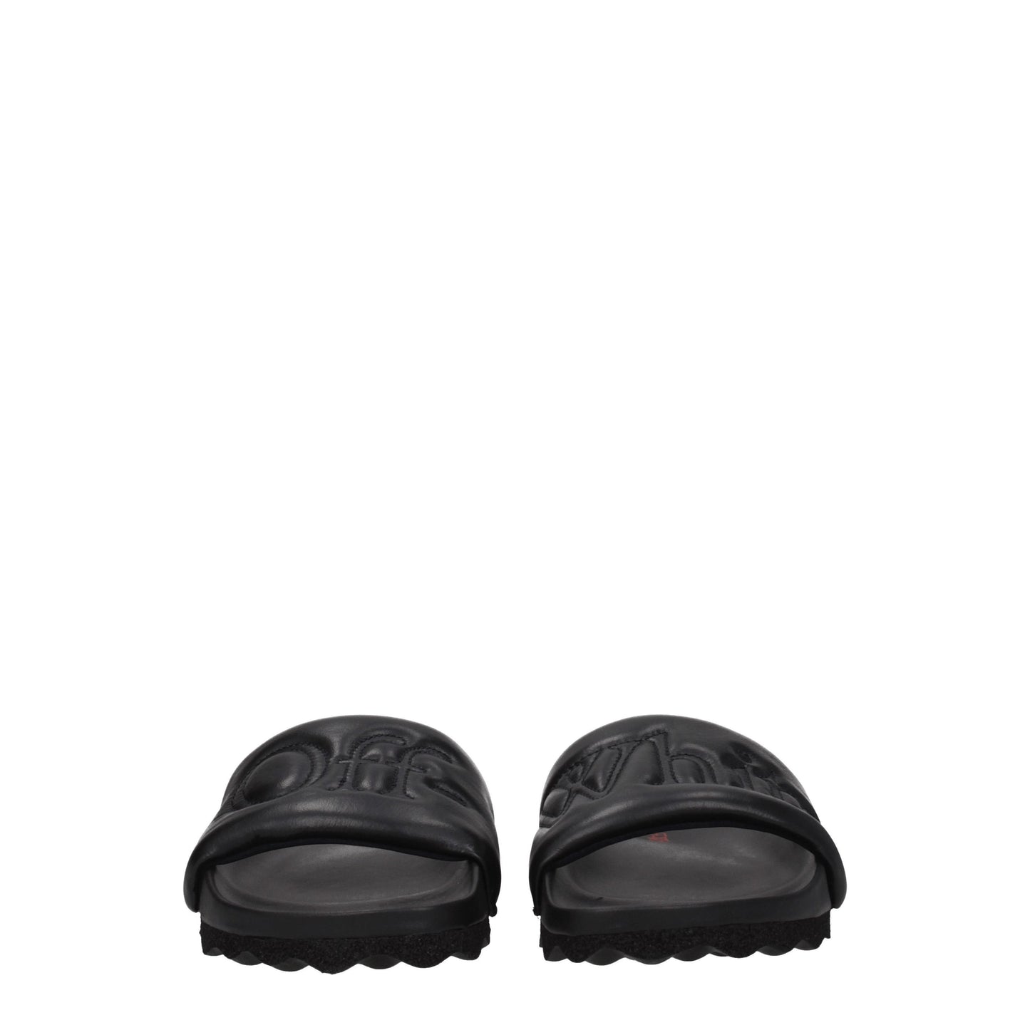 Off-White Sandals & Slippers Men Leather Black