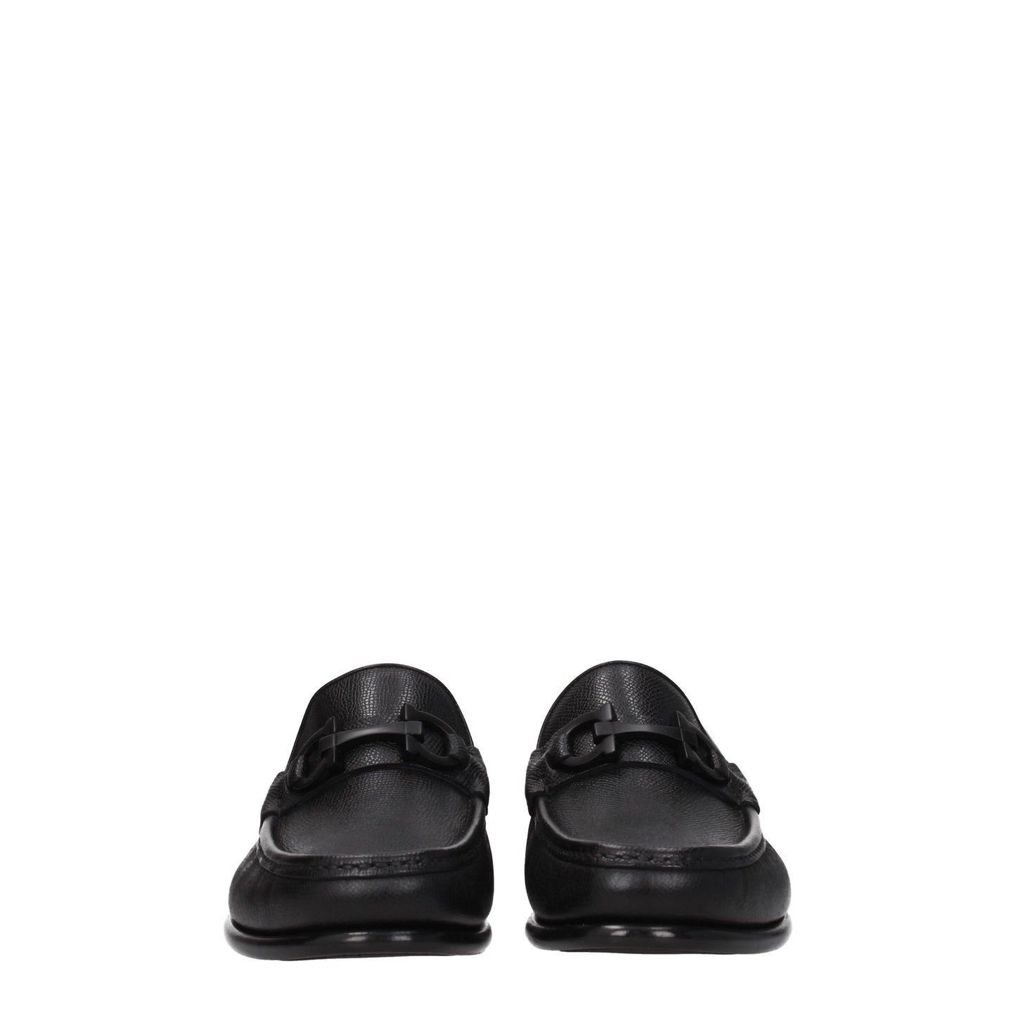 Salvatore Ferragamo Men's Loafers in Leather Black