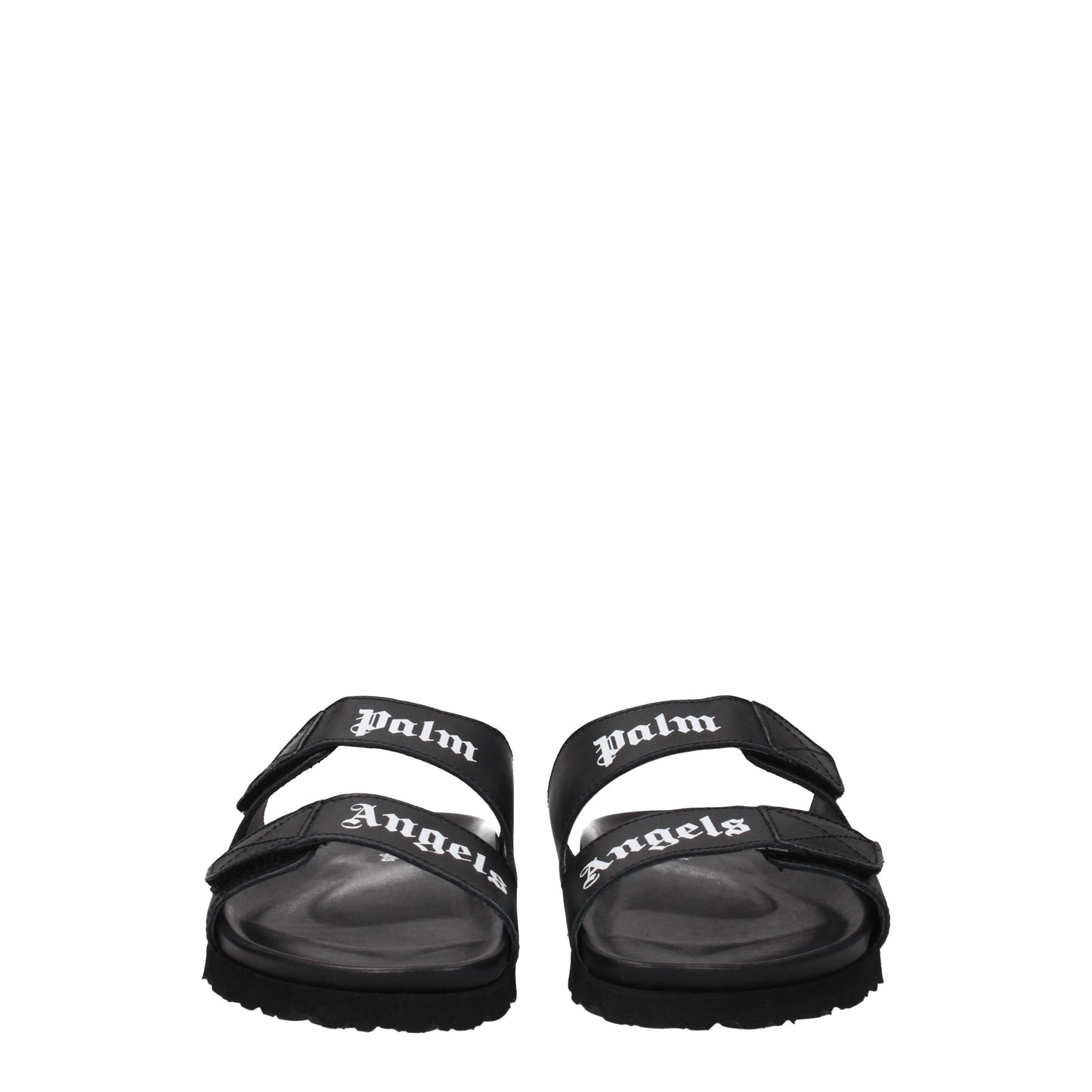 Palm Angels Sandals & Slippers Men Leather Black