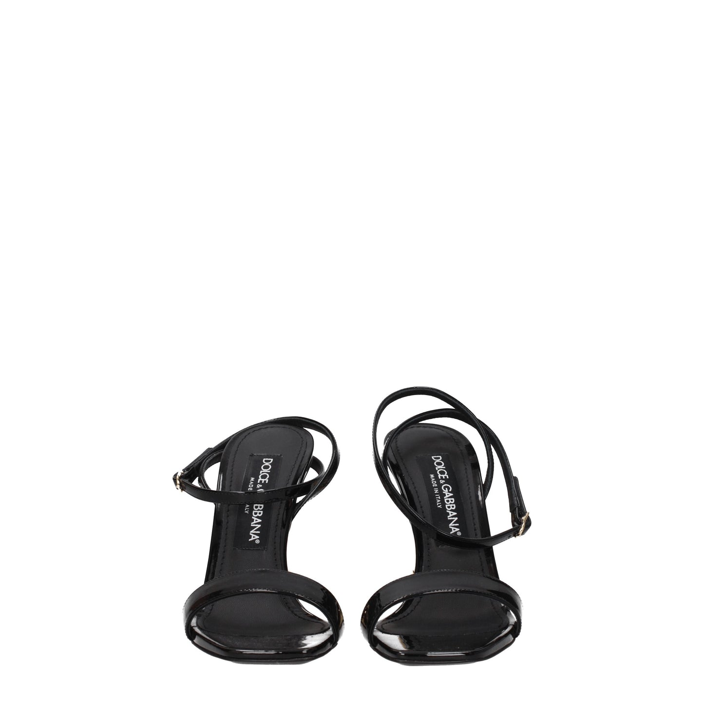 Dolce&Gabbana Women's Sandals in Patent Leather Black