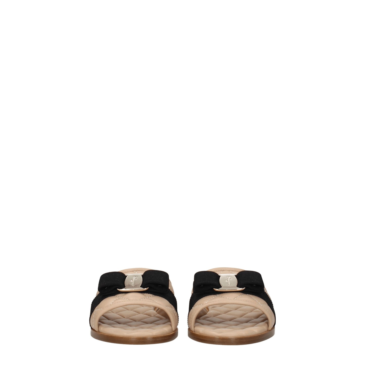 Salvatore Ferragamo Women's Sandals & Slippers in Leather Beige/Cookie