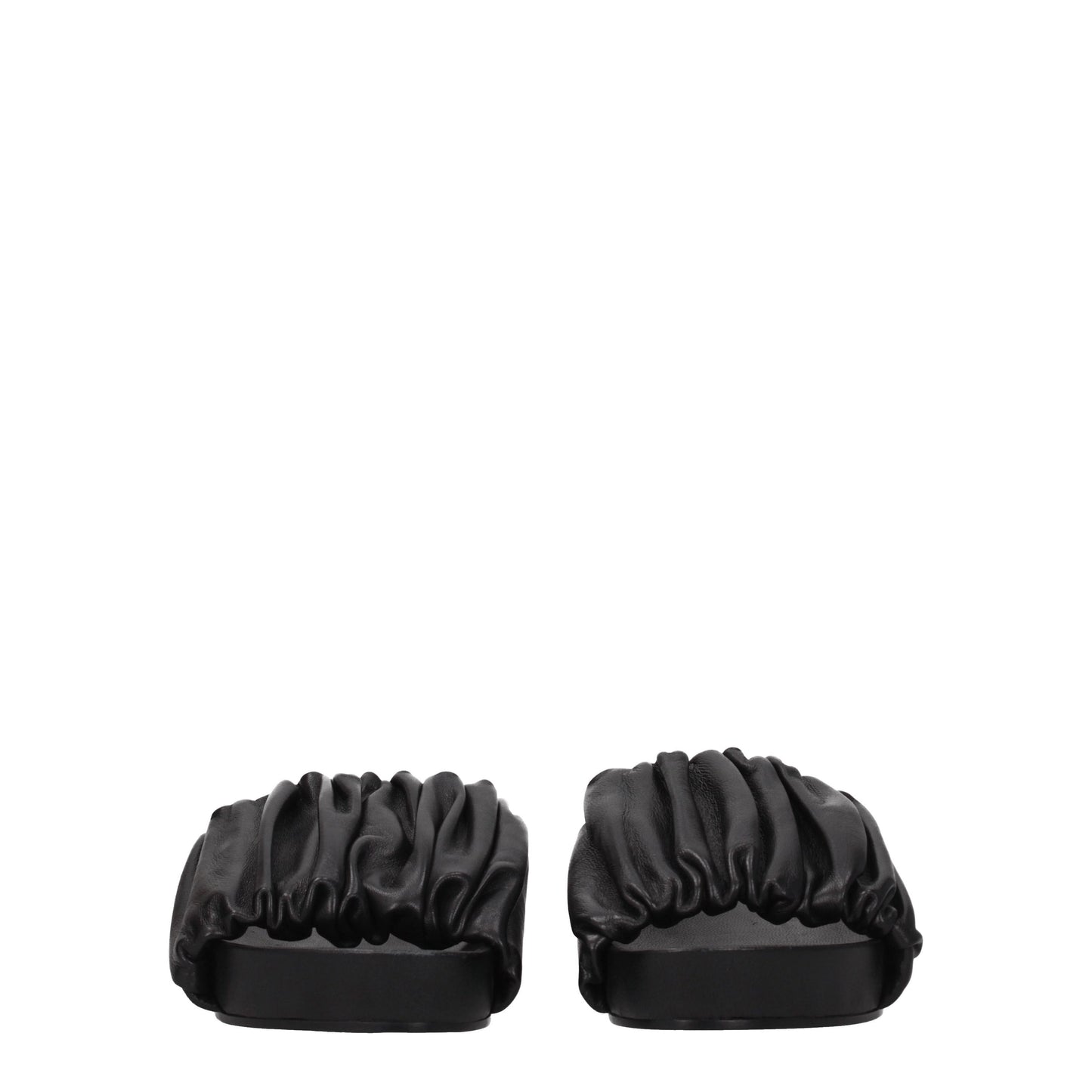 Jil Sander Women's Sandals & Slippers in Leather Black