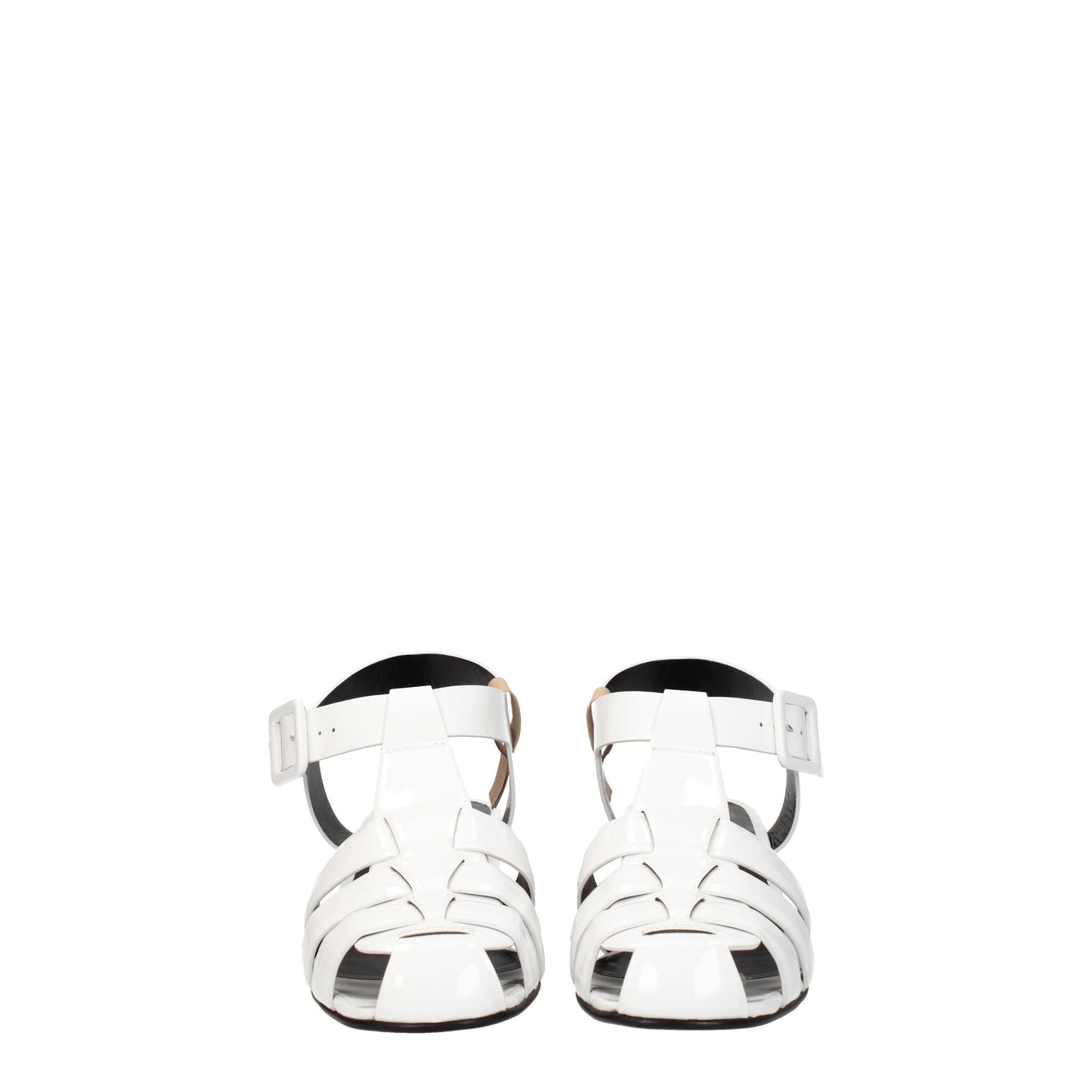 Sergio Rossi Women's Sandals in Patent Leather White