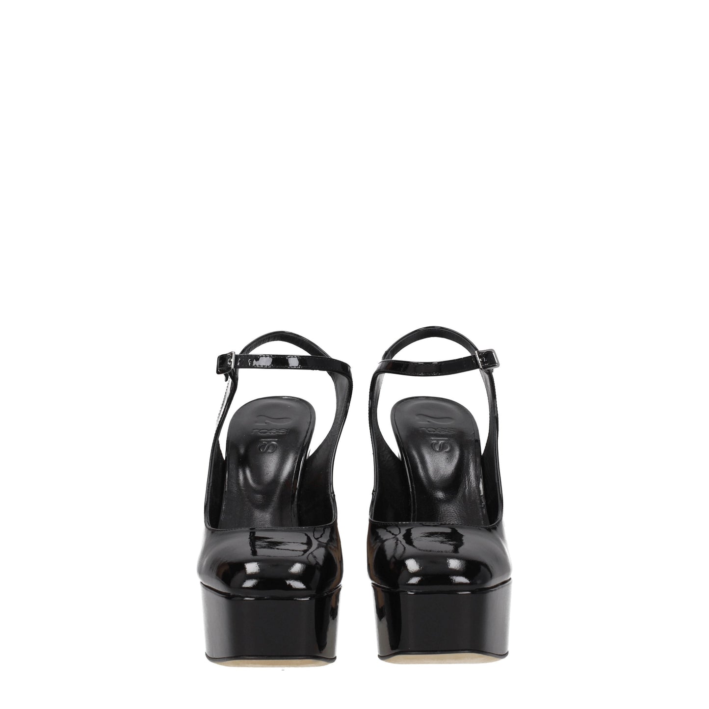 Sergio Rossi Women's Sandals in Patent Leather Black