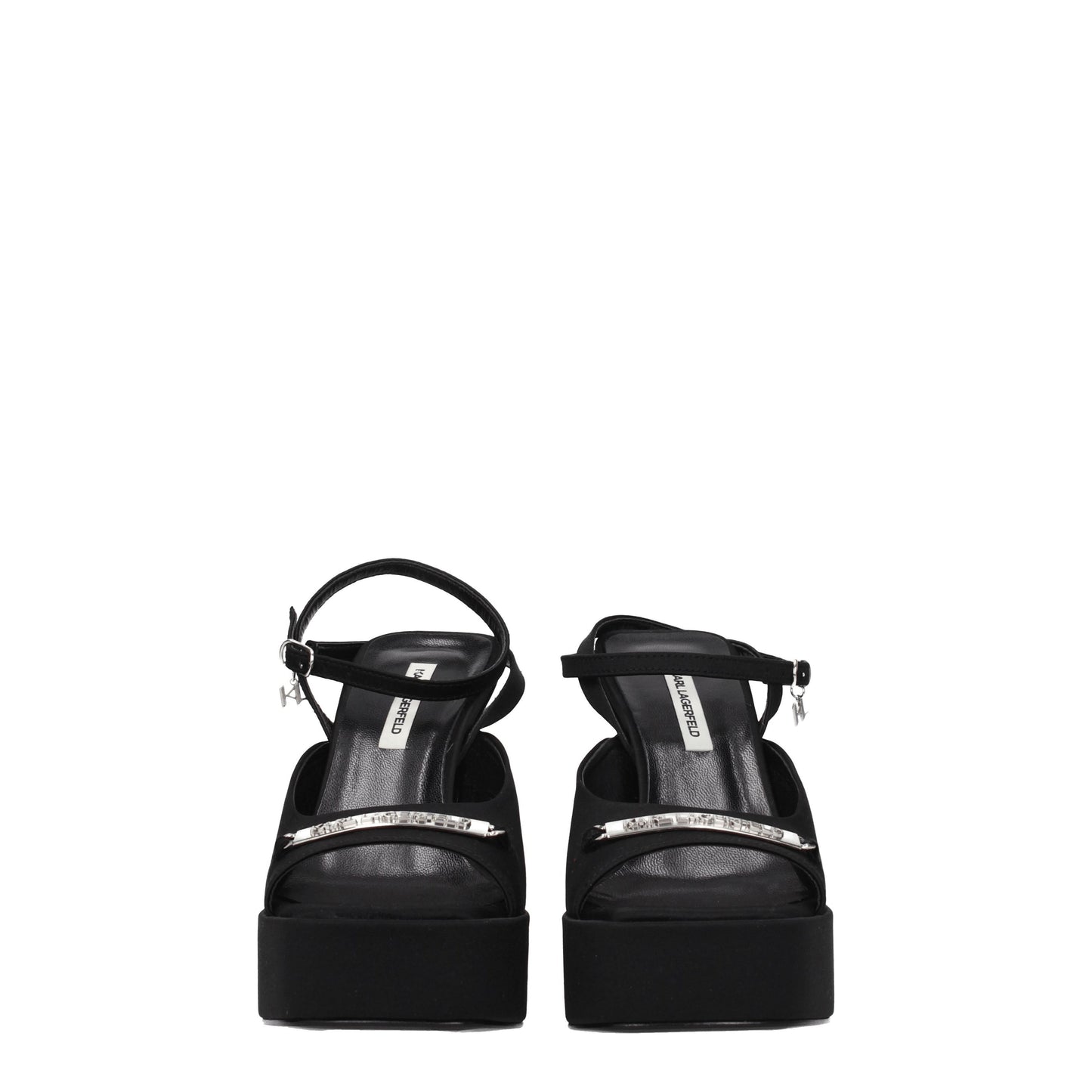 Karl Lagerfeld Women's Sandals in Fabric  Black