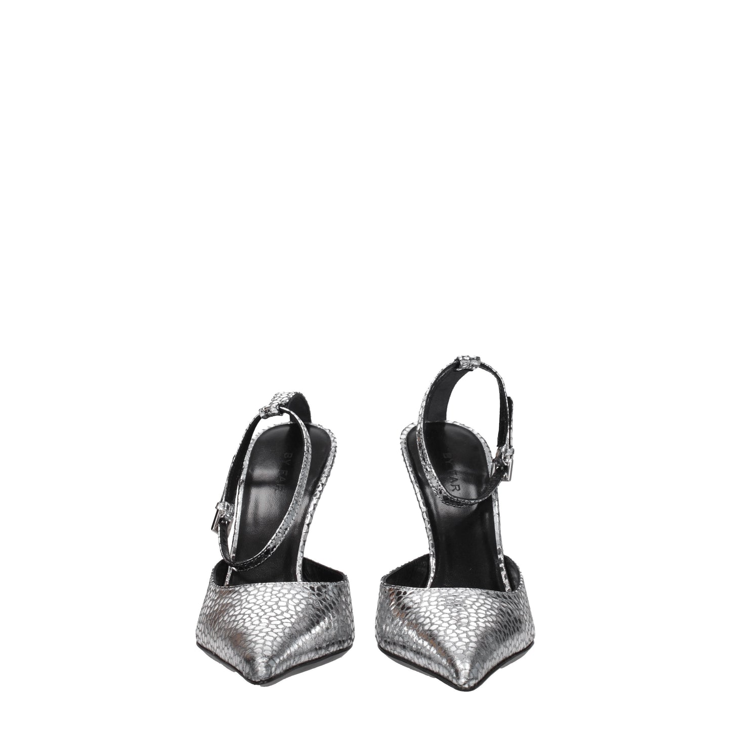 By Far Women's Sandals in Leather Silver