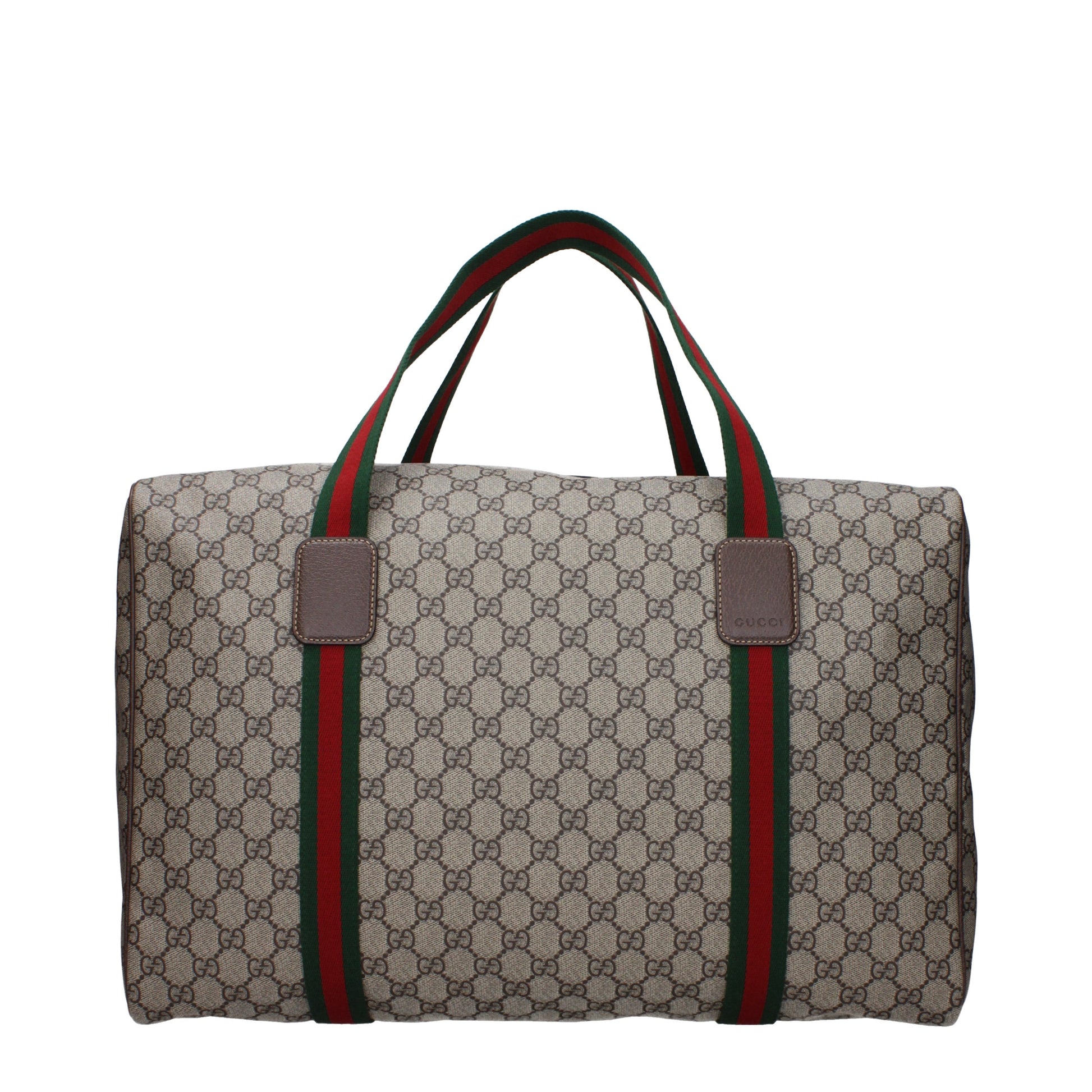 Gucci Travel Bags Men Fabric  Beige/Ebony