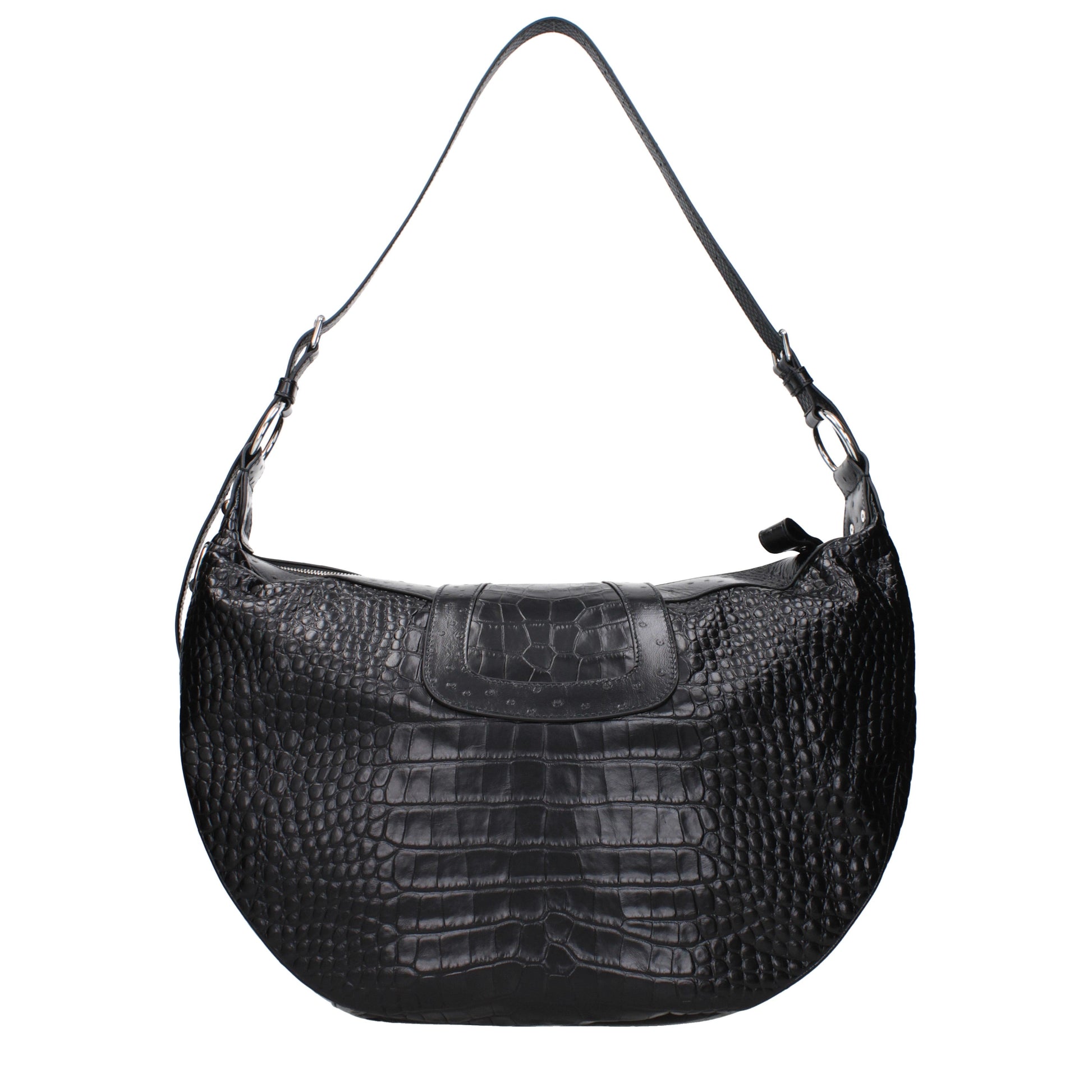 Balenciaga Shoulder Bags Women Leather Black