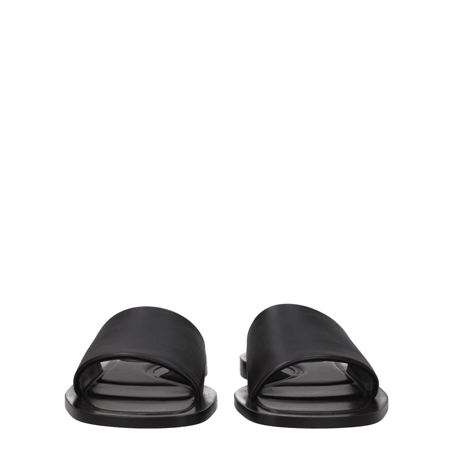 Balenciaga Sandals & Slippers Men Leather Black