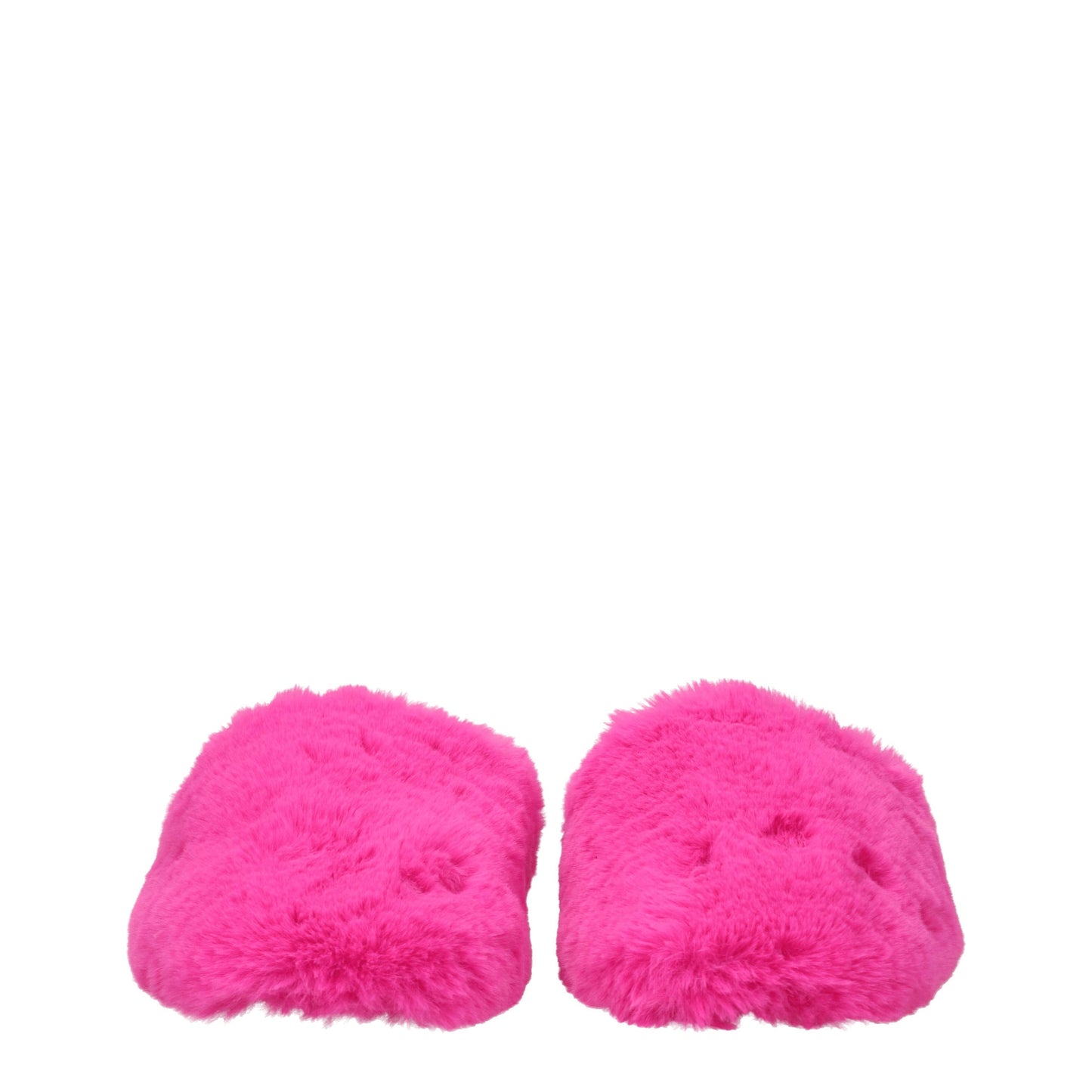 Balenciaga Women's Sandals & Slippers in Eco Fur Pink/Fluo Pink