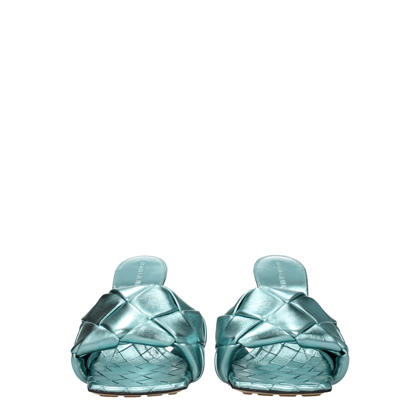 Bottega Veneta Women's Sandals in Leather Heavenly/Icy Moon