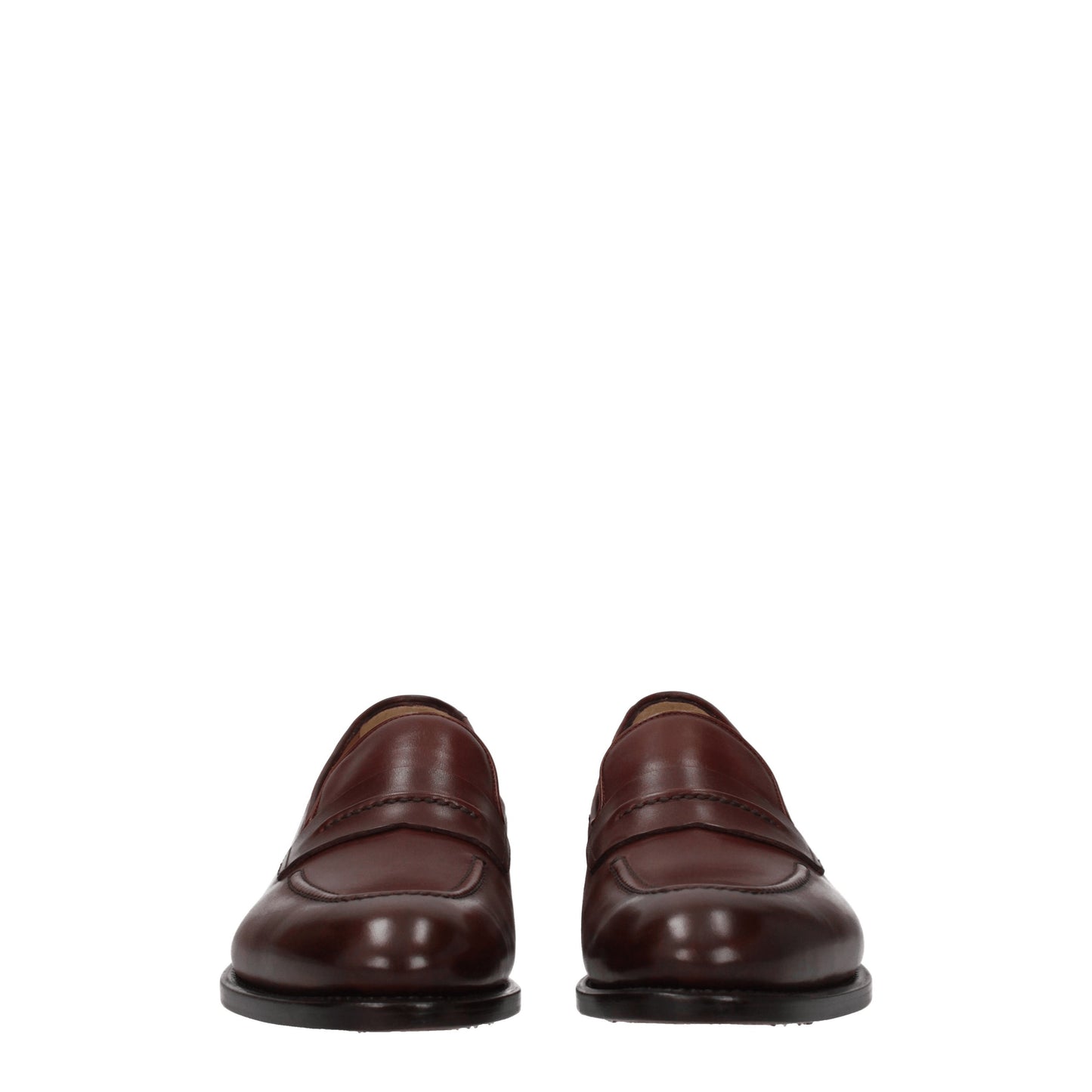 Salvatore Ferragamo Men's Loafers in Leather Brown/Capuchin