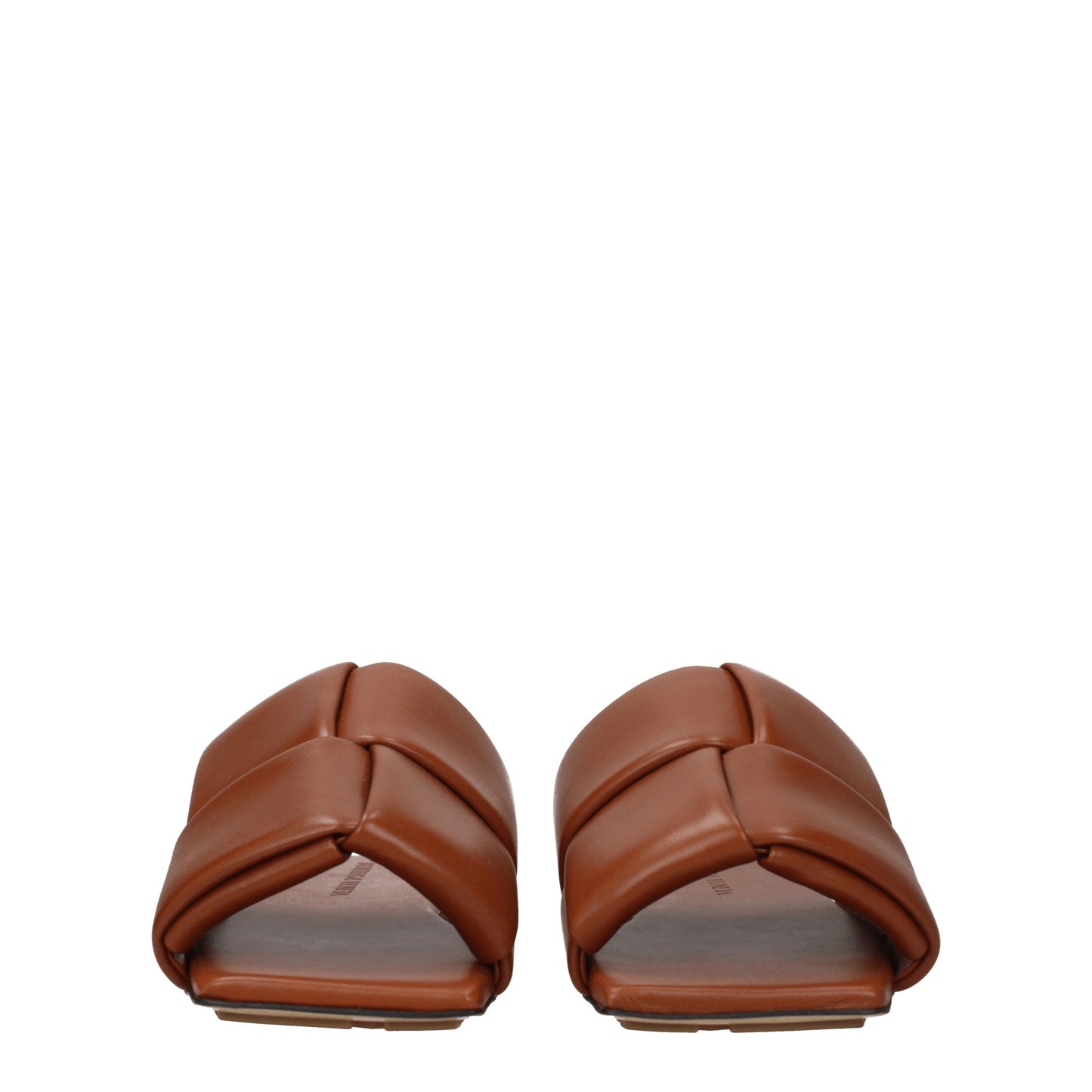 Bottega Veneta Sandals & Slippers Men Leather Brown/Caramel