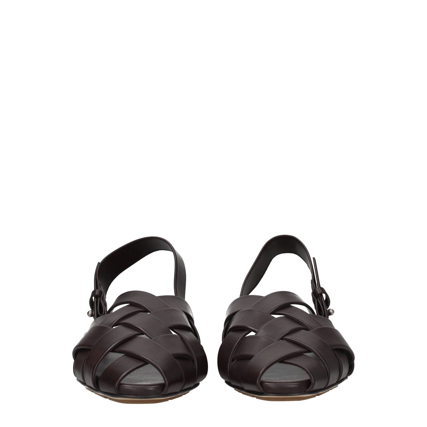 Bottega Veneta Sandals & Slippers Men Leather Brown/Dark Chocolate