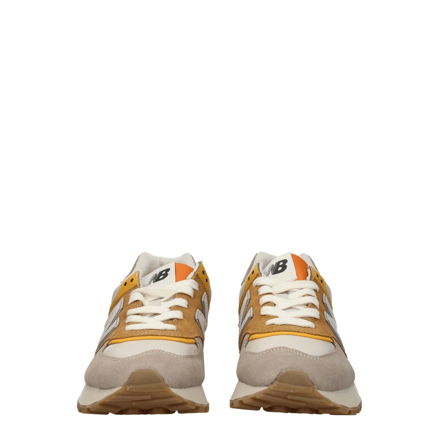 New Balance Men's Sneakers in Suede Beige/Mustard