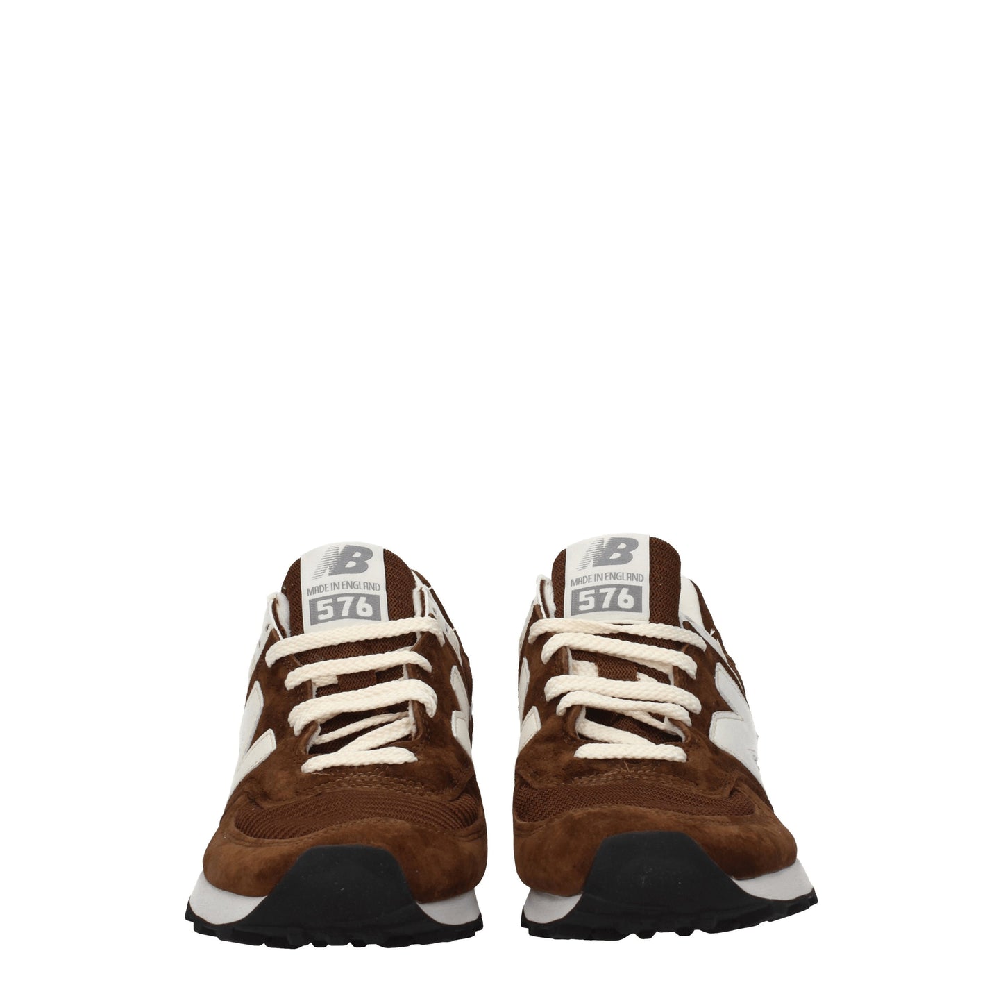 New Balance Men's Sneakers in Fabric  Brown/White