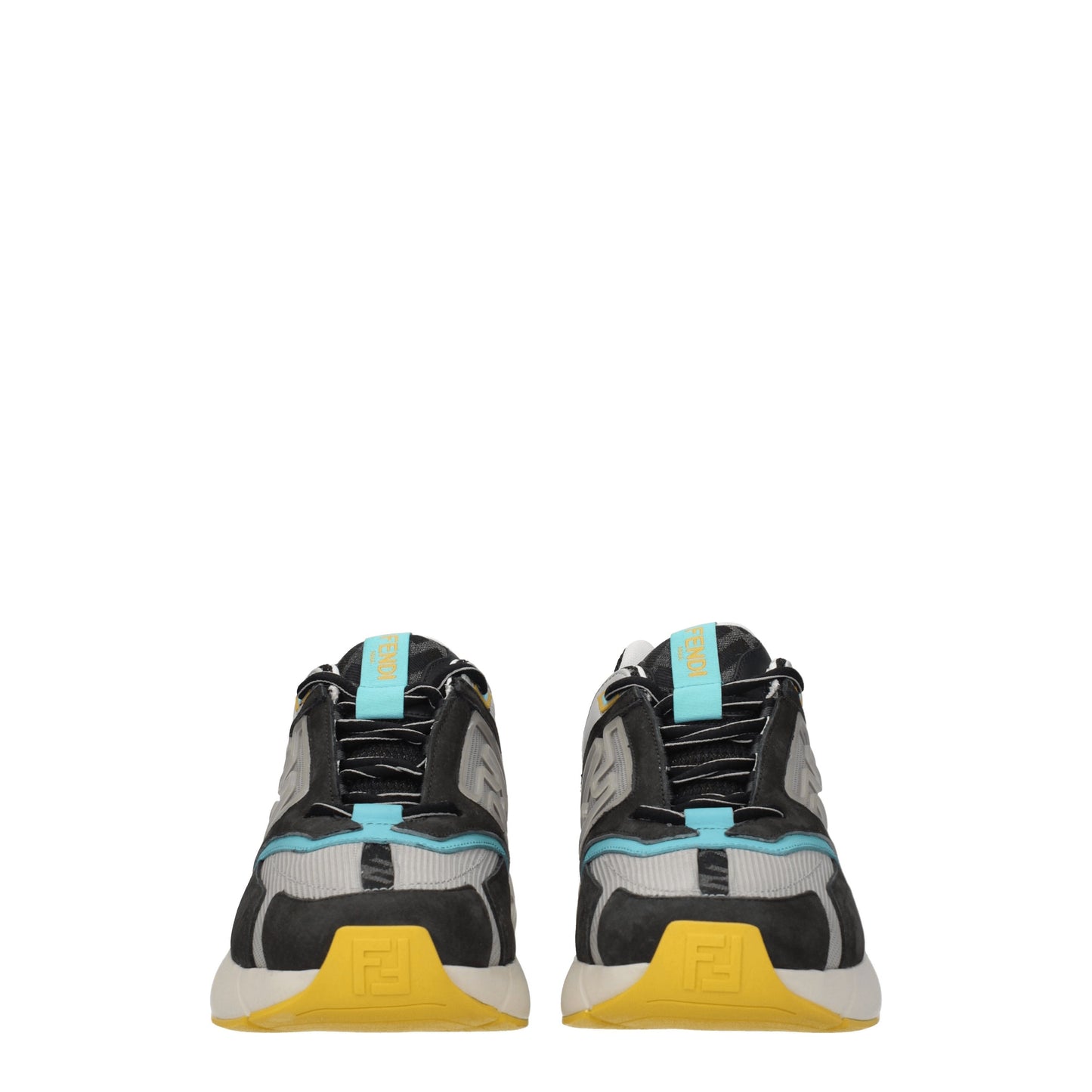 Fendi Men's Sneakers in Fabric  Gray/Slate