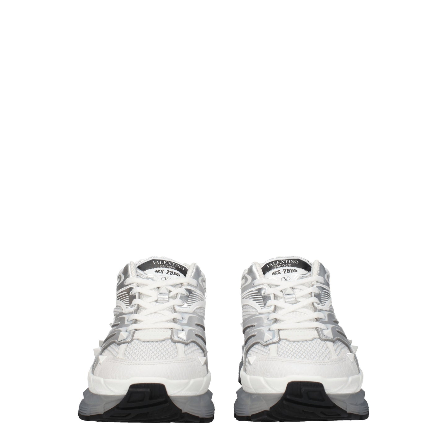 Valentino Garavani Men's Sneakers in Fabric  White/Silver