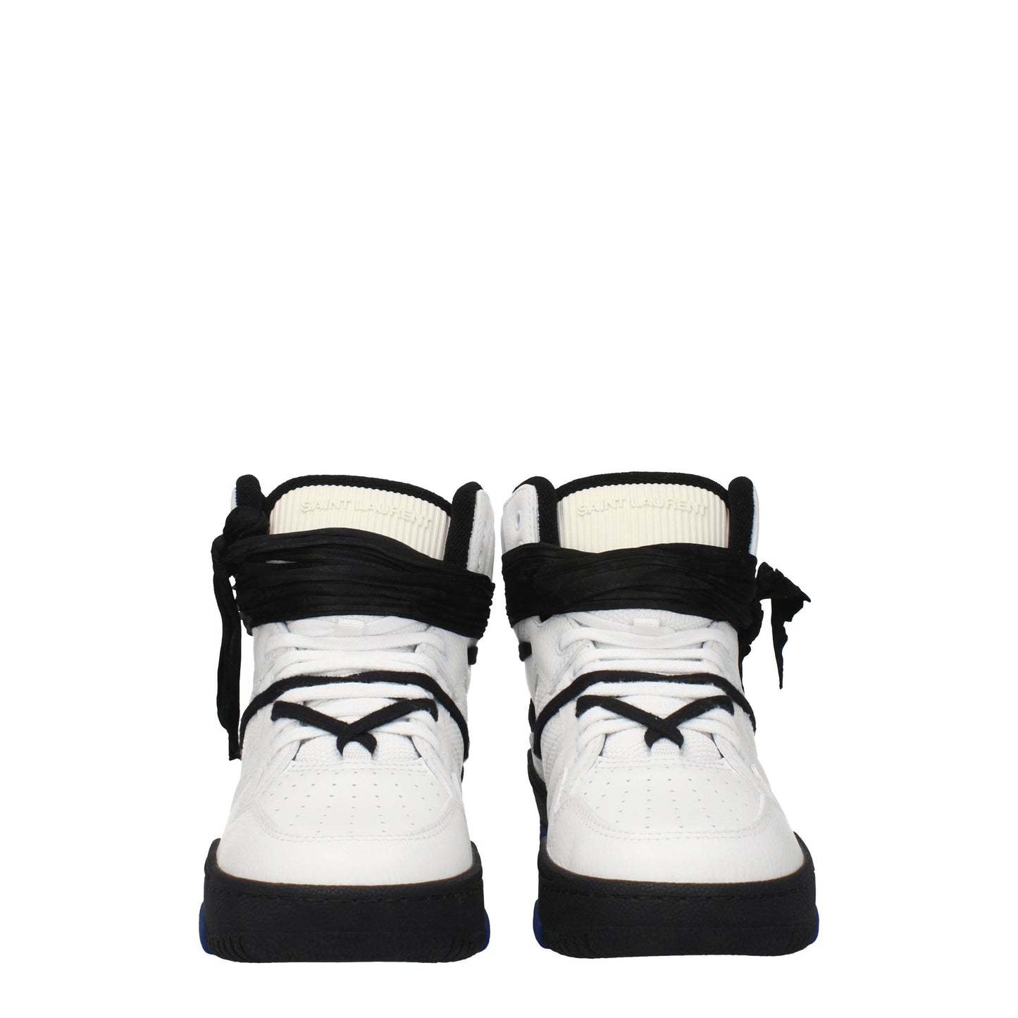 Saint Laurent Men's Sneakers in Leather White/Black