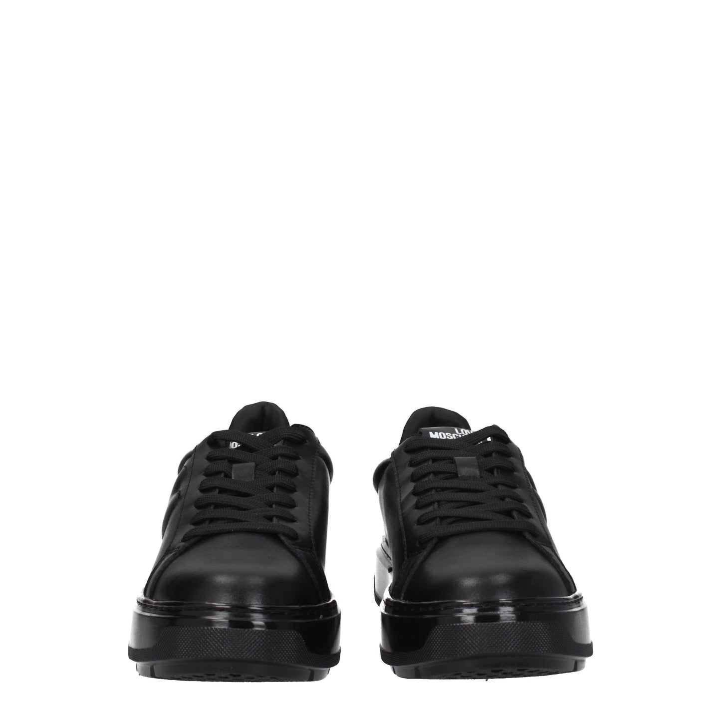 Love Moschino Women's Sneakers in Leather Black