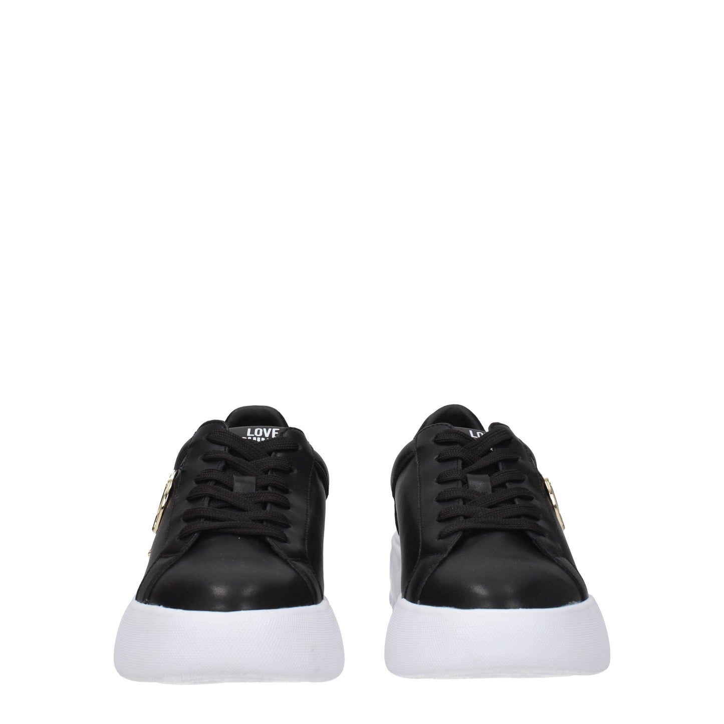 Love Moschino Women's Sneakers in Leather Black