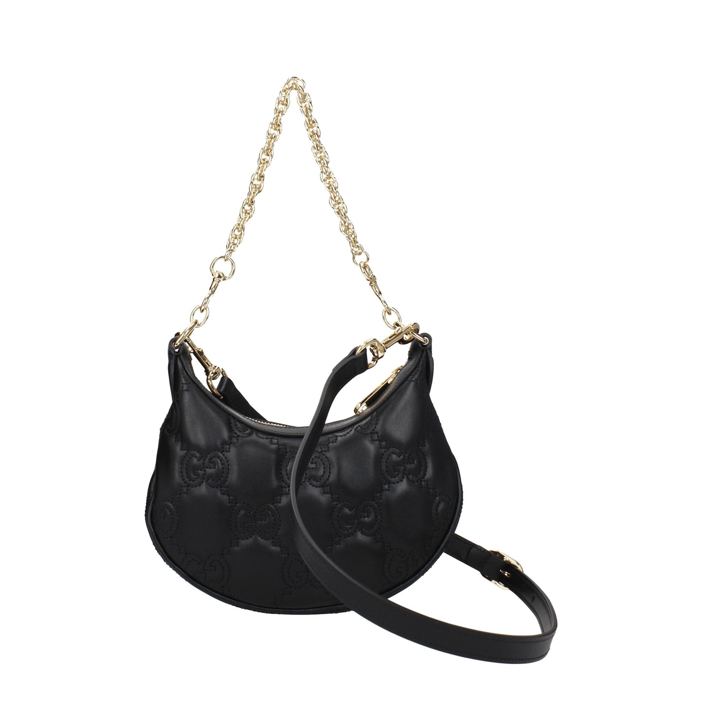 Gucci Shoulder Bags Women Leather Black