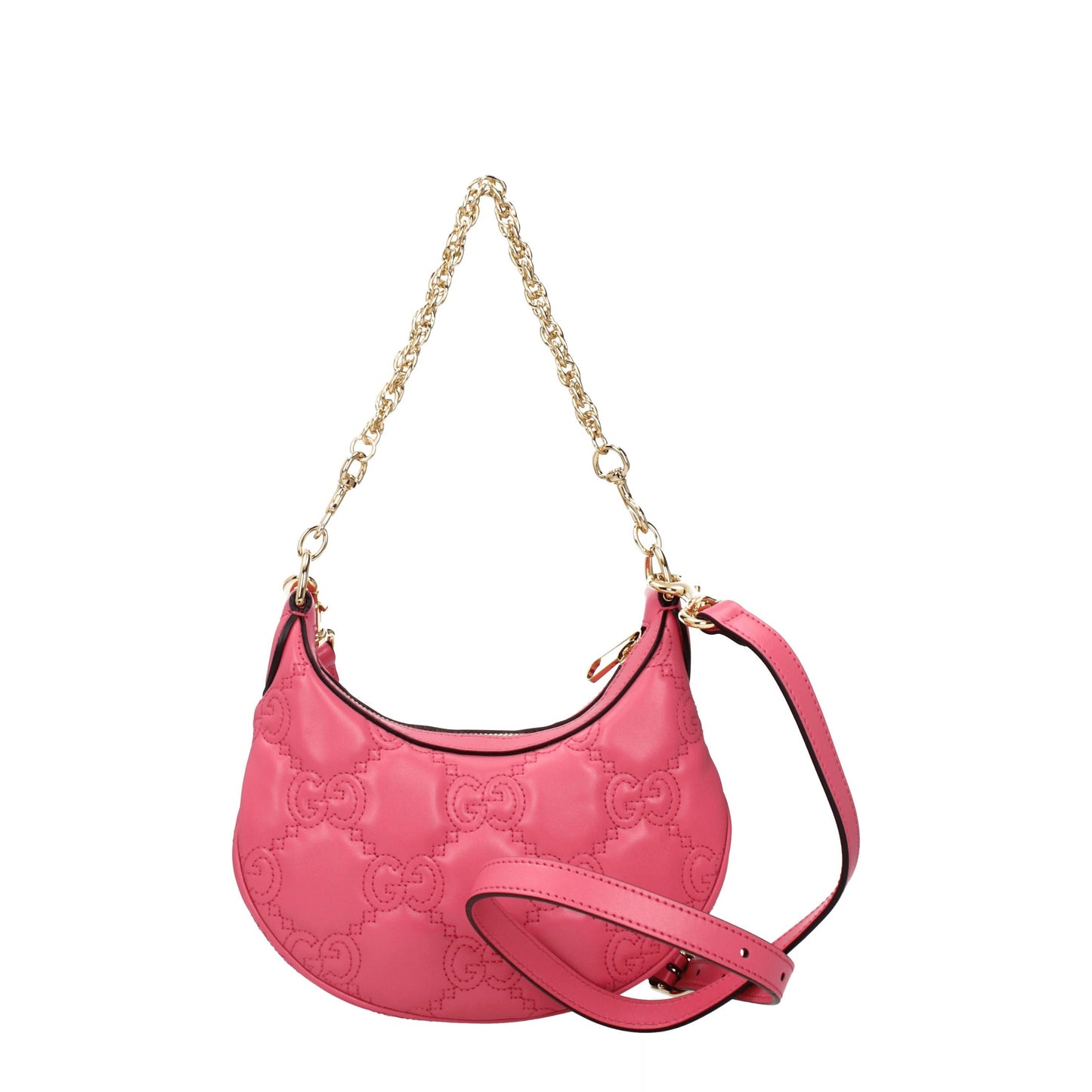 Gucci Shoulder Bags Women Leather Pink