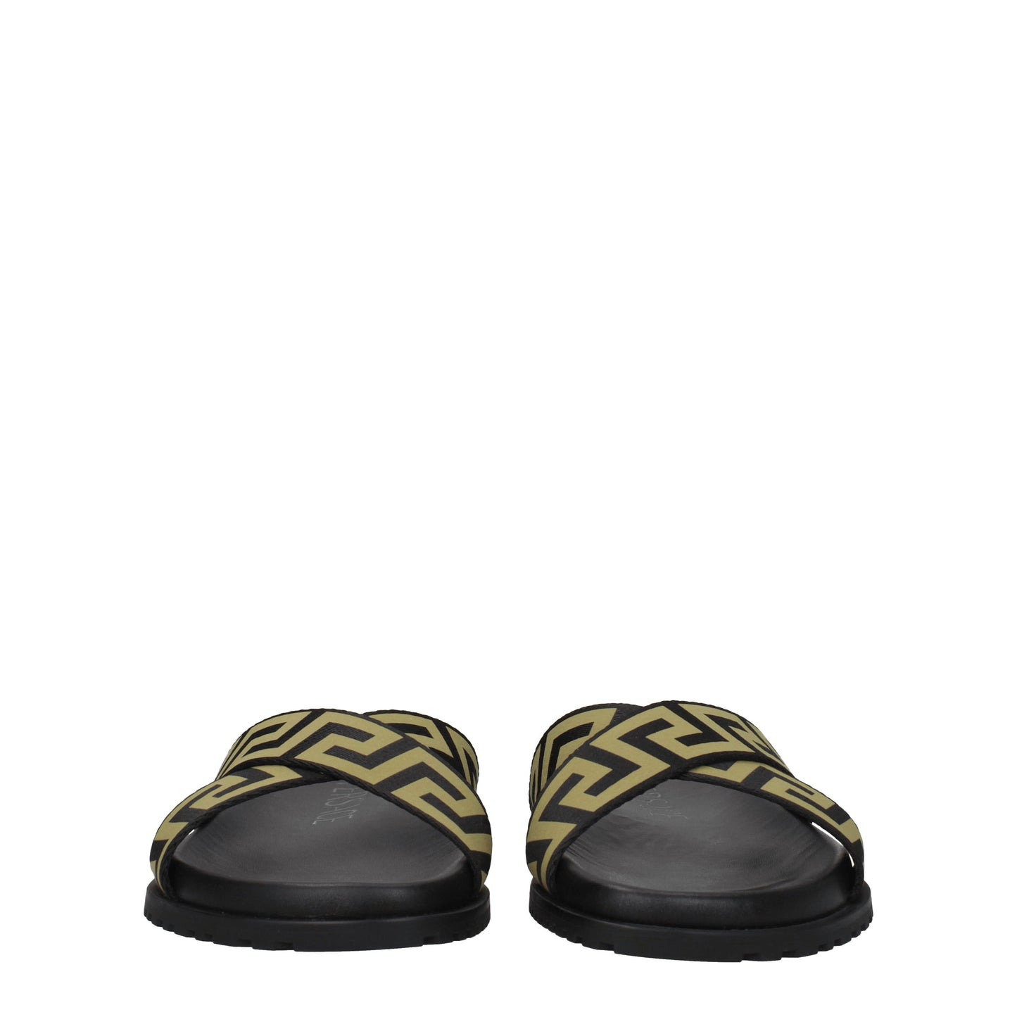 Versace Sandals & Slippers Men Fabric  Black/Gold