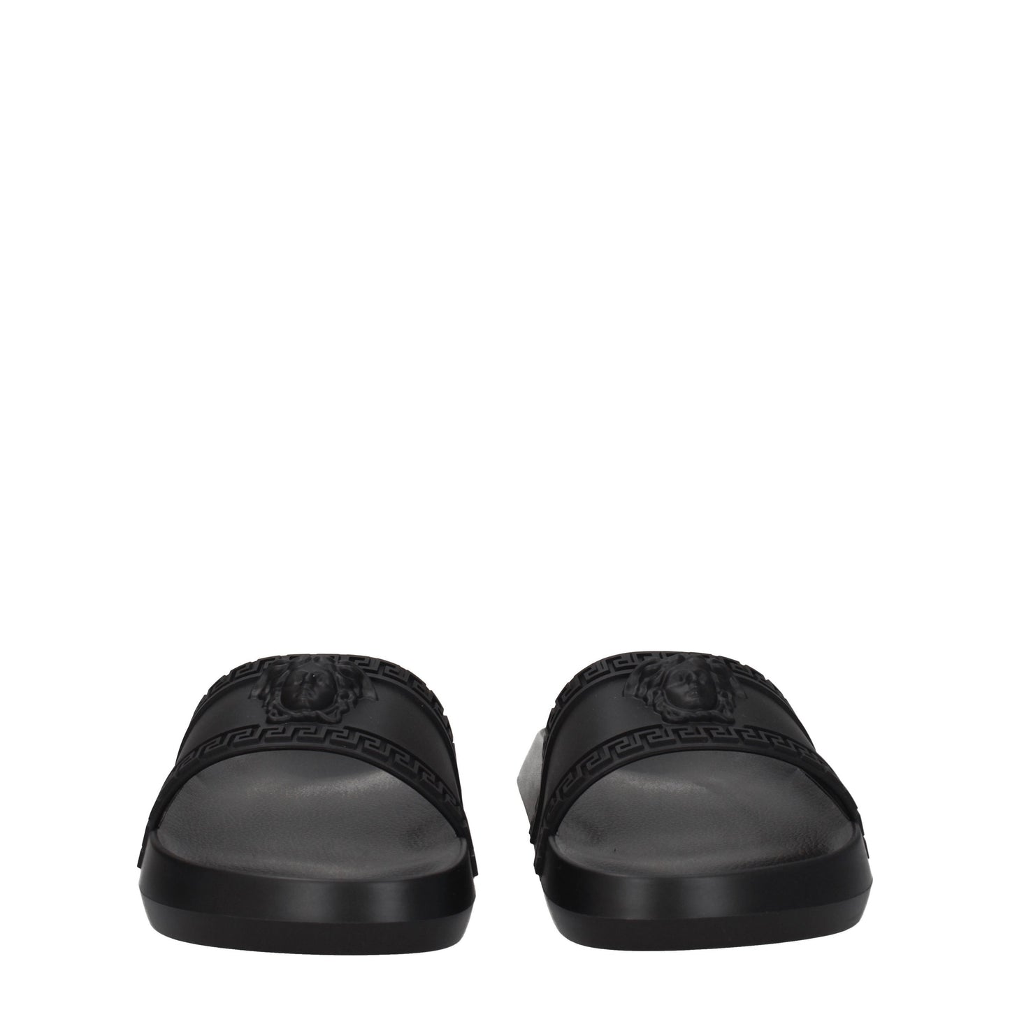 Versace Sandals & Slippers Men Rubber Black