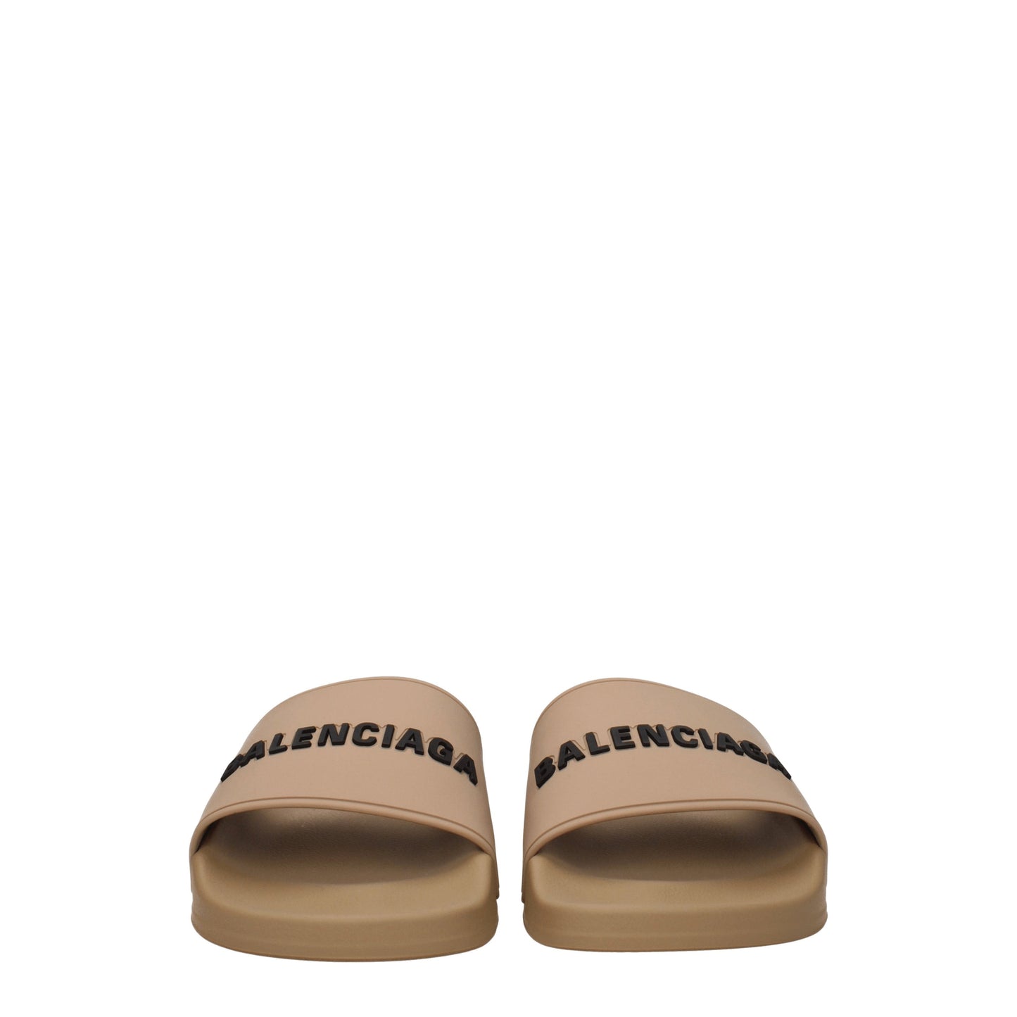 Balenciaga Sandals & Slippers Men Rubber Beige/Black