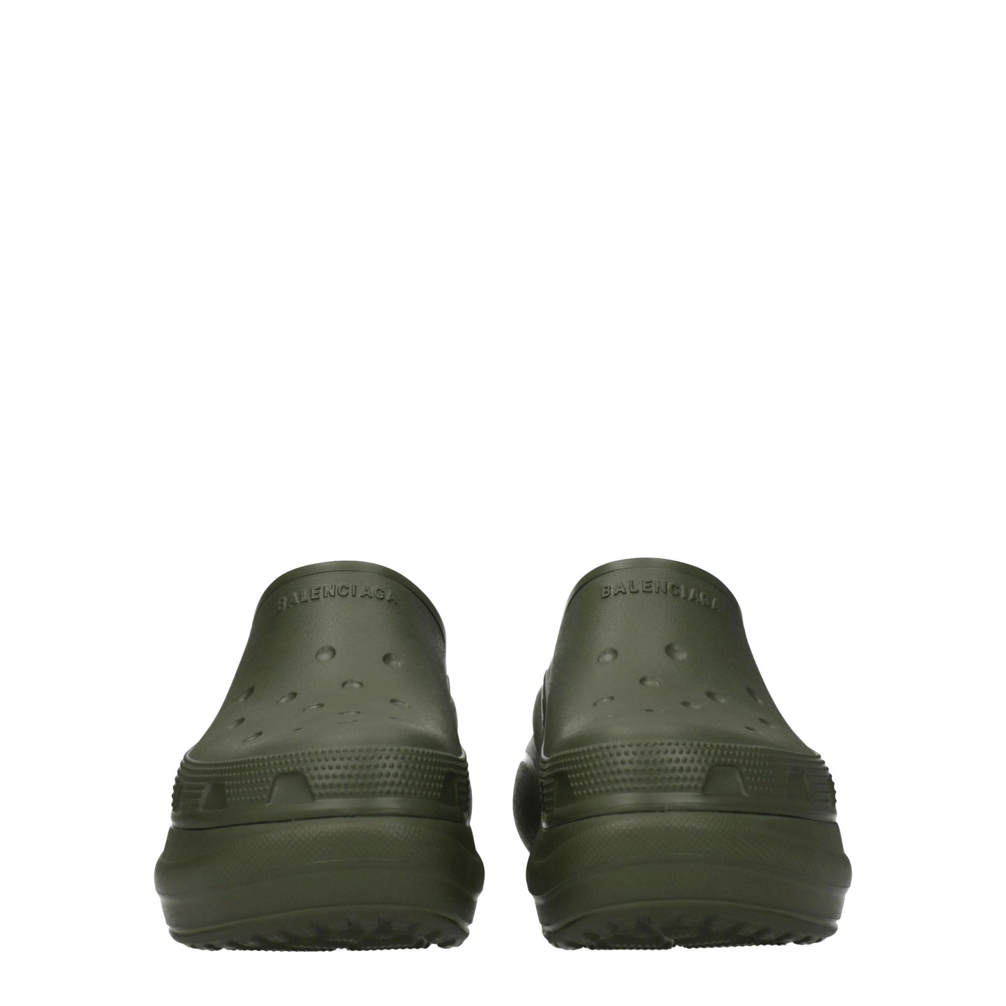 Balenciaga Sandals & Slippers Men Rubber Green/Khaki