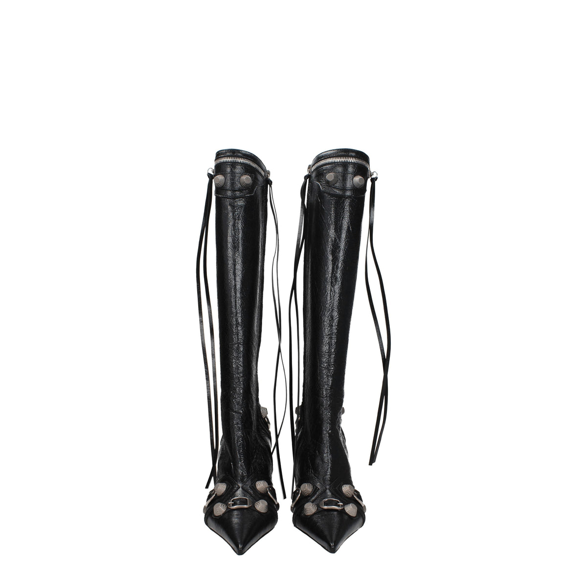 Balenciaga Boots Women Leather Black