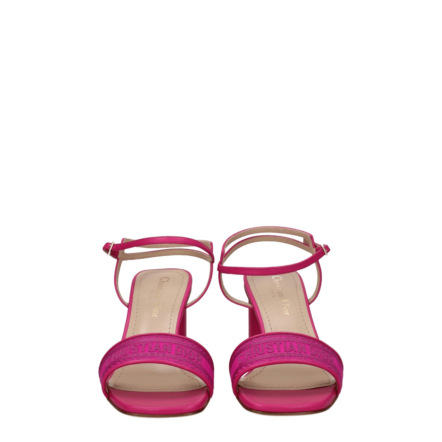 Christian Dior Women's Sandals in Fabric  Fuchsia