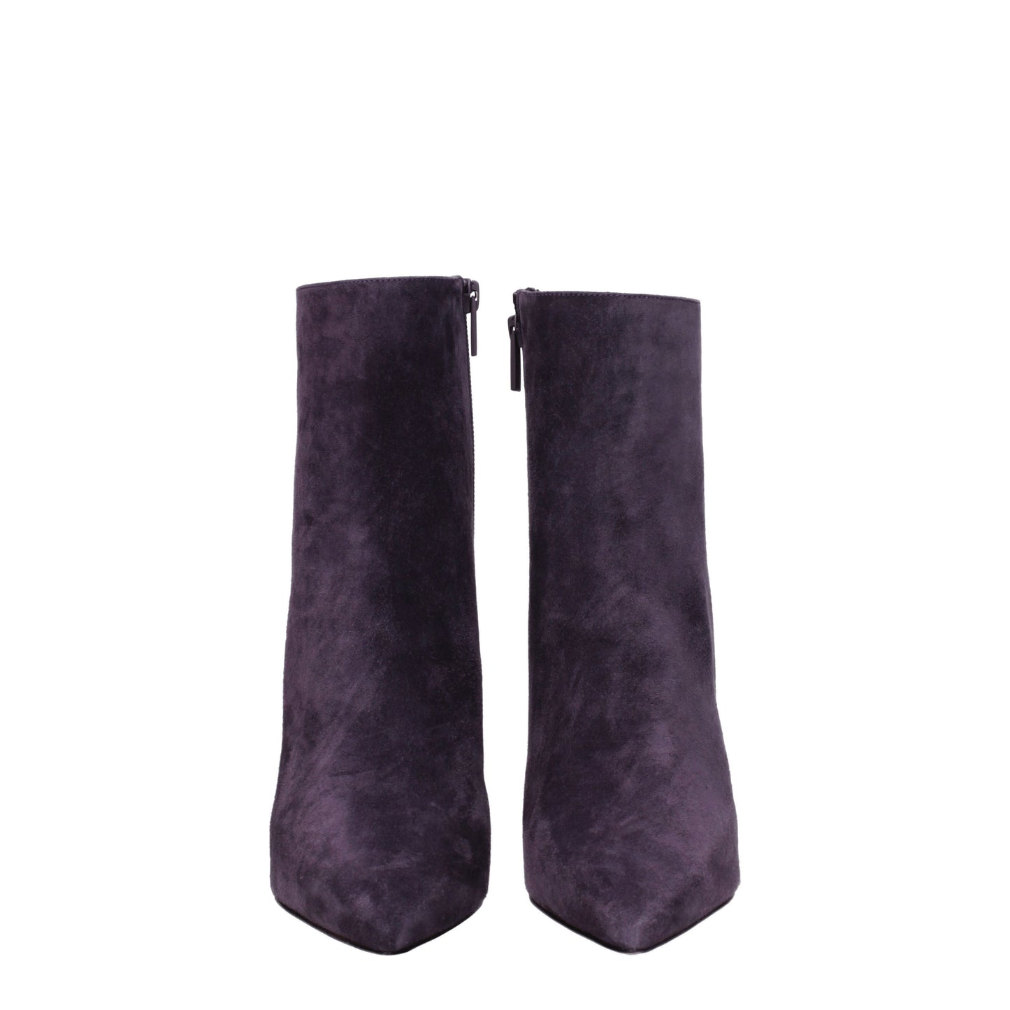 Louboutin Women's Boots in Suede Violet/Blackberry