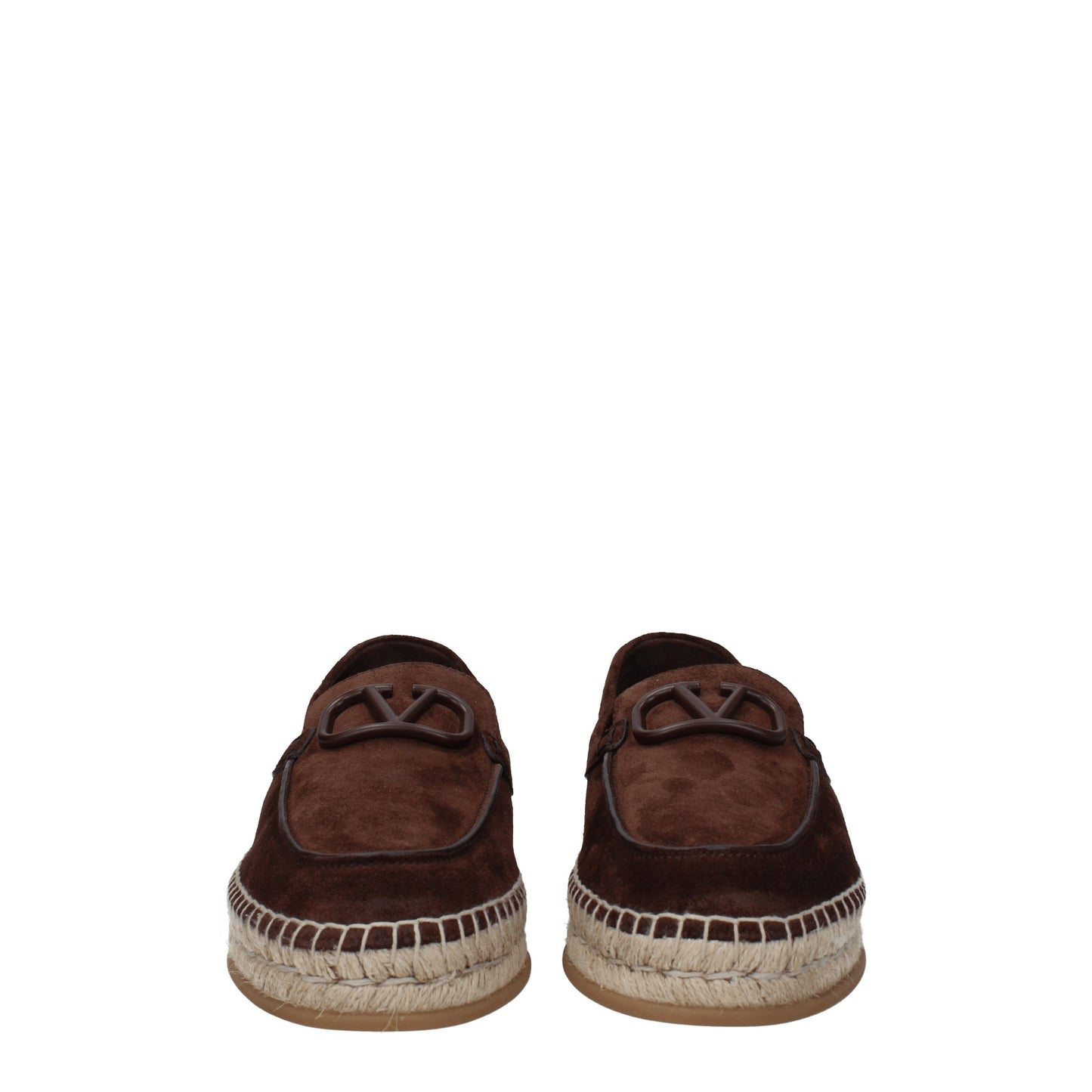 Valentino Garavani Men's Espadrilles in Suede Brown