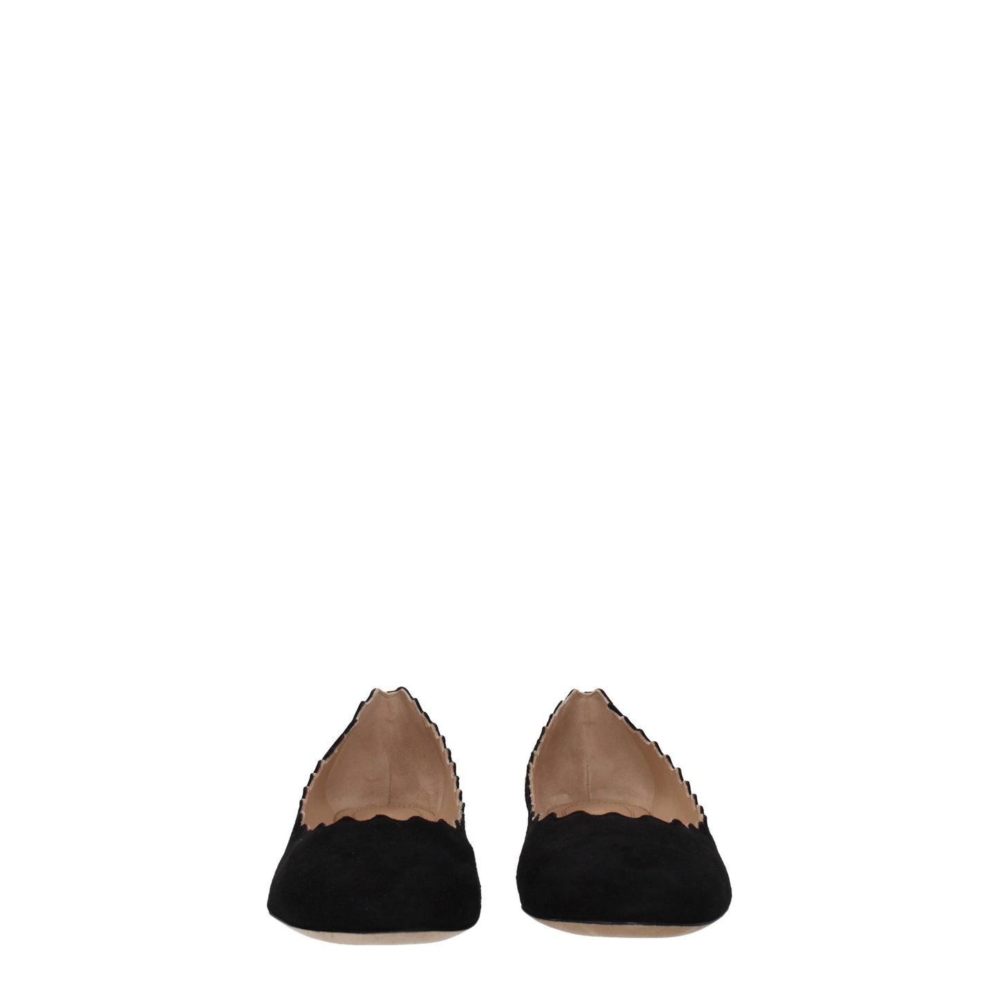 Chloé Women's Ballet Flats in Suede Black