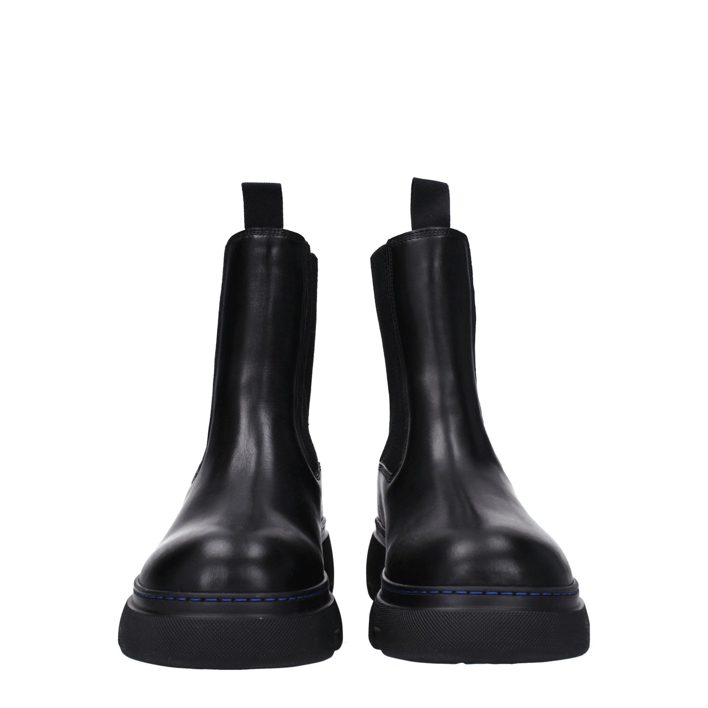 Burberry Ankle Boots Men Leather Black