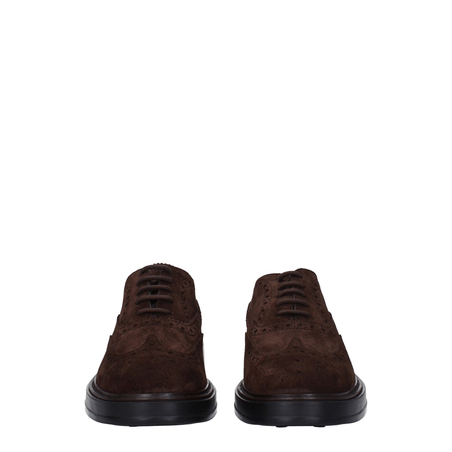 Tod's Men's Lace ups in Suede Brown