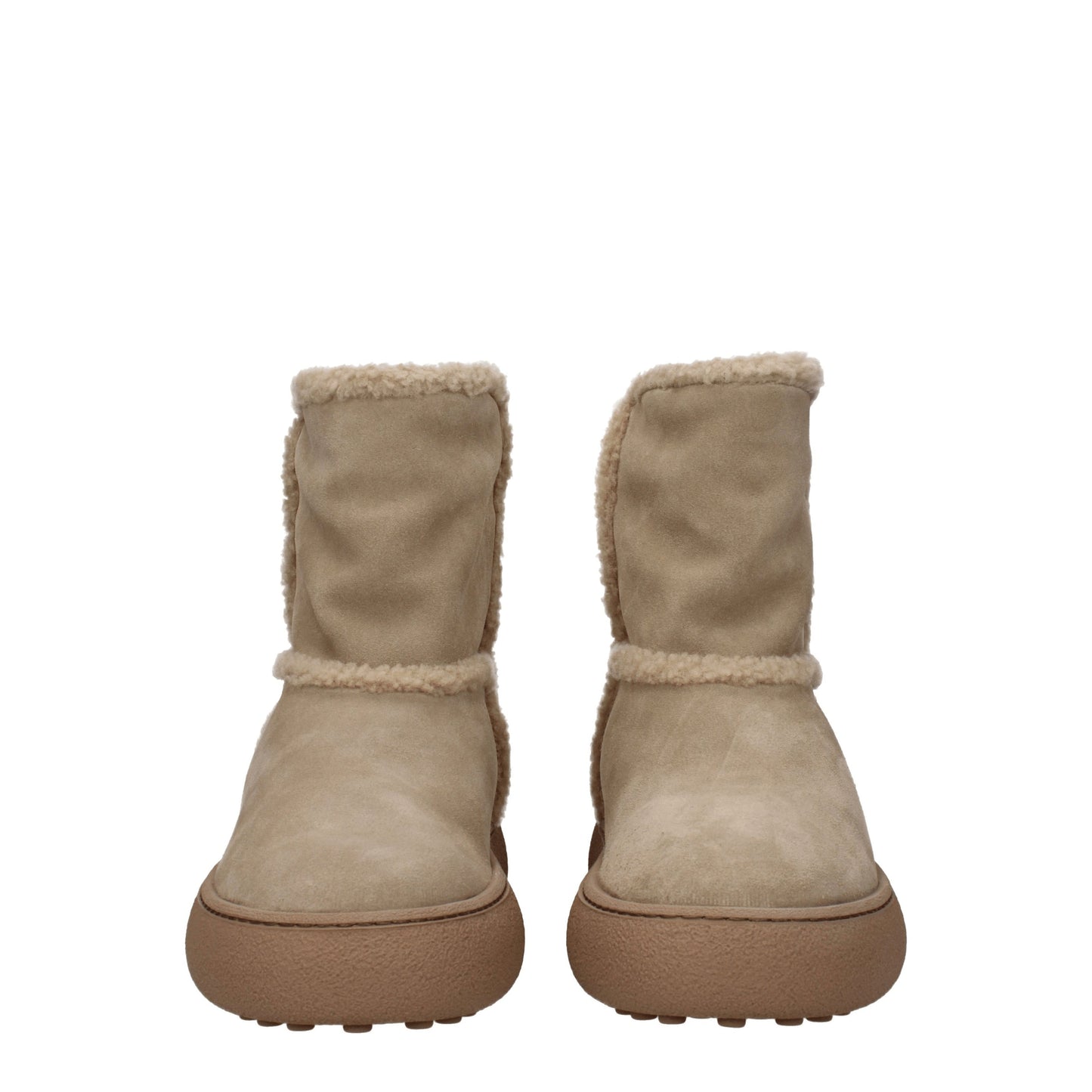 Tod's Women's Boots in Suede Beige