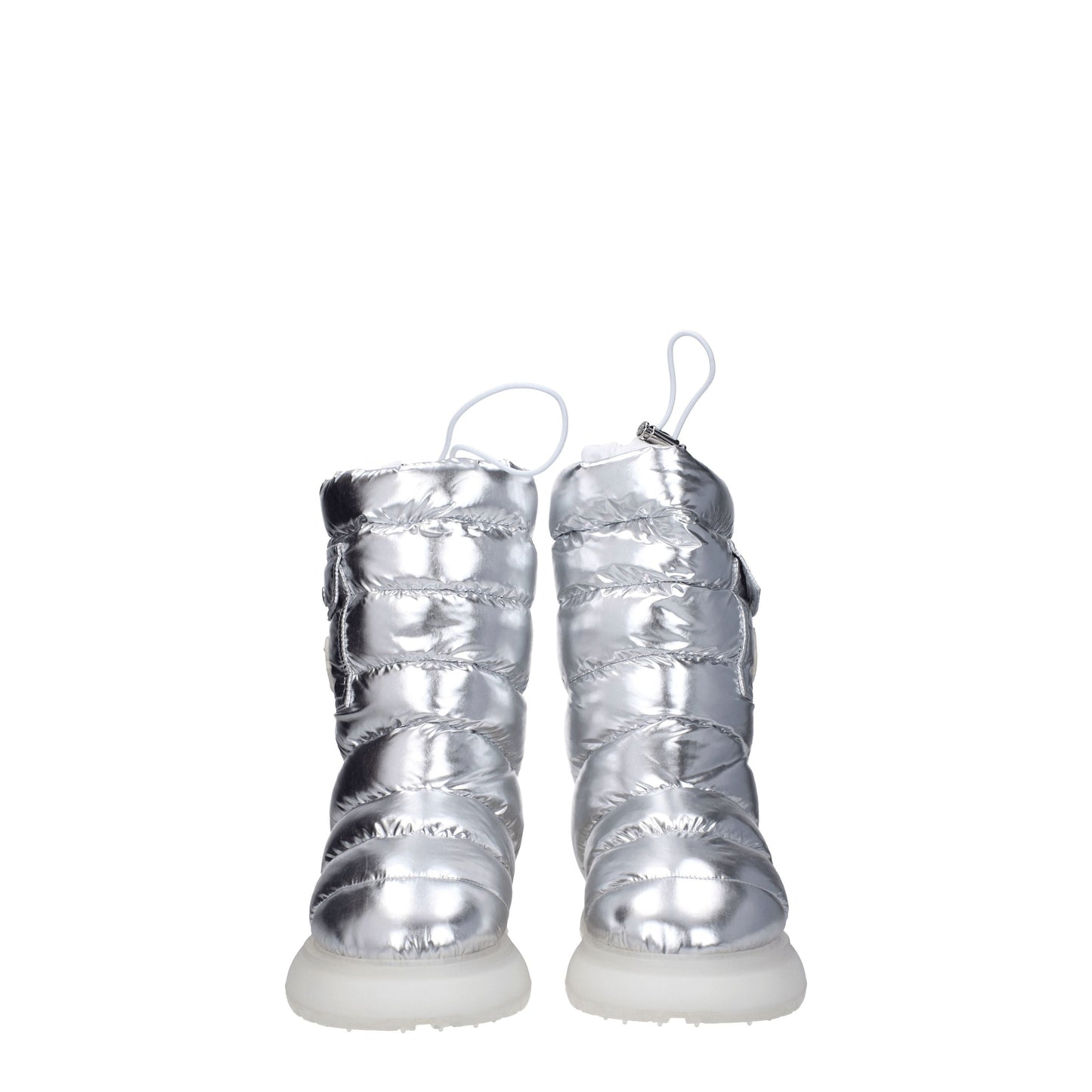 Moncler Women's Boots in Fabric  Silver